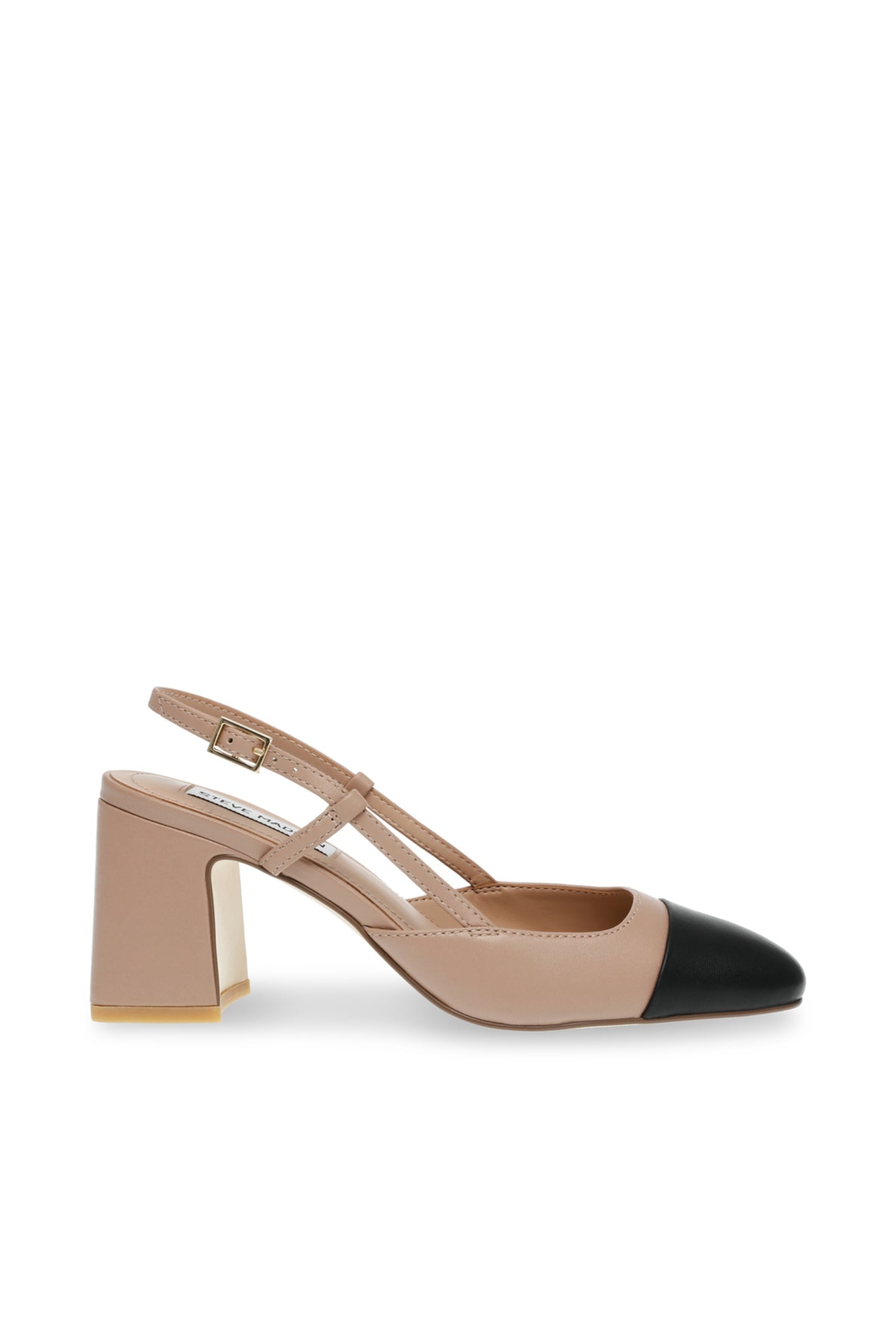 ZEINA PUMPS TAN/BLACK LEATHER 1