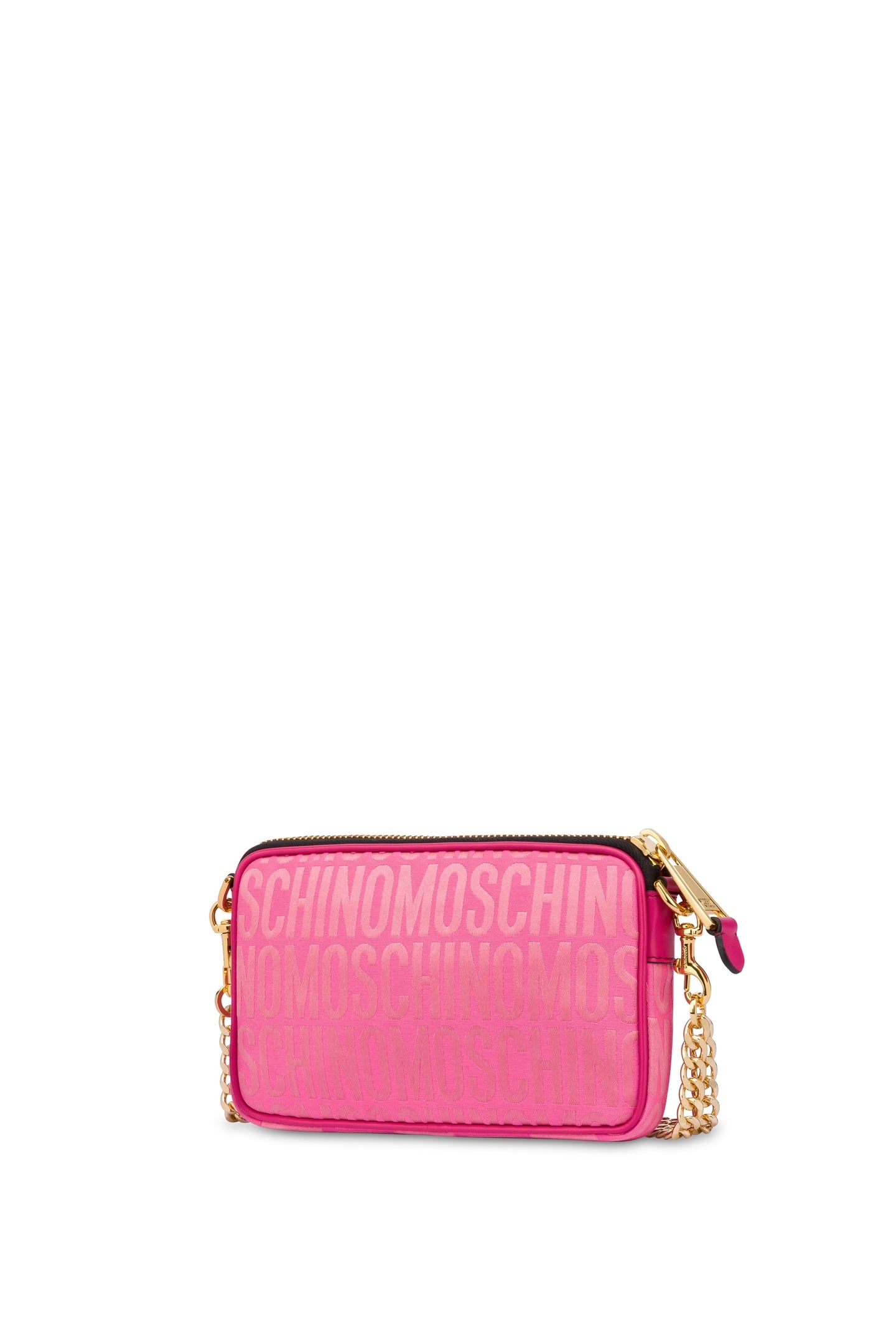 SMALL ALLOVER LOGO SHOULDER BAG PINK 2