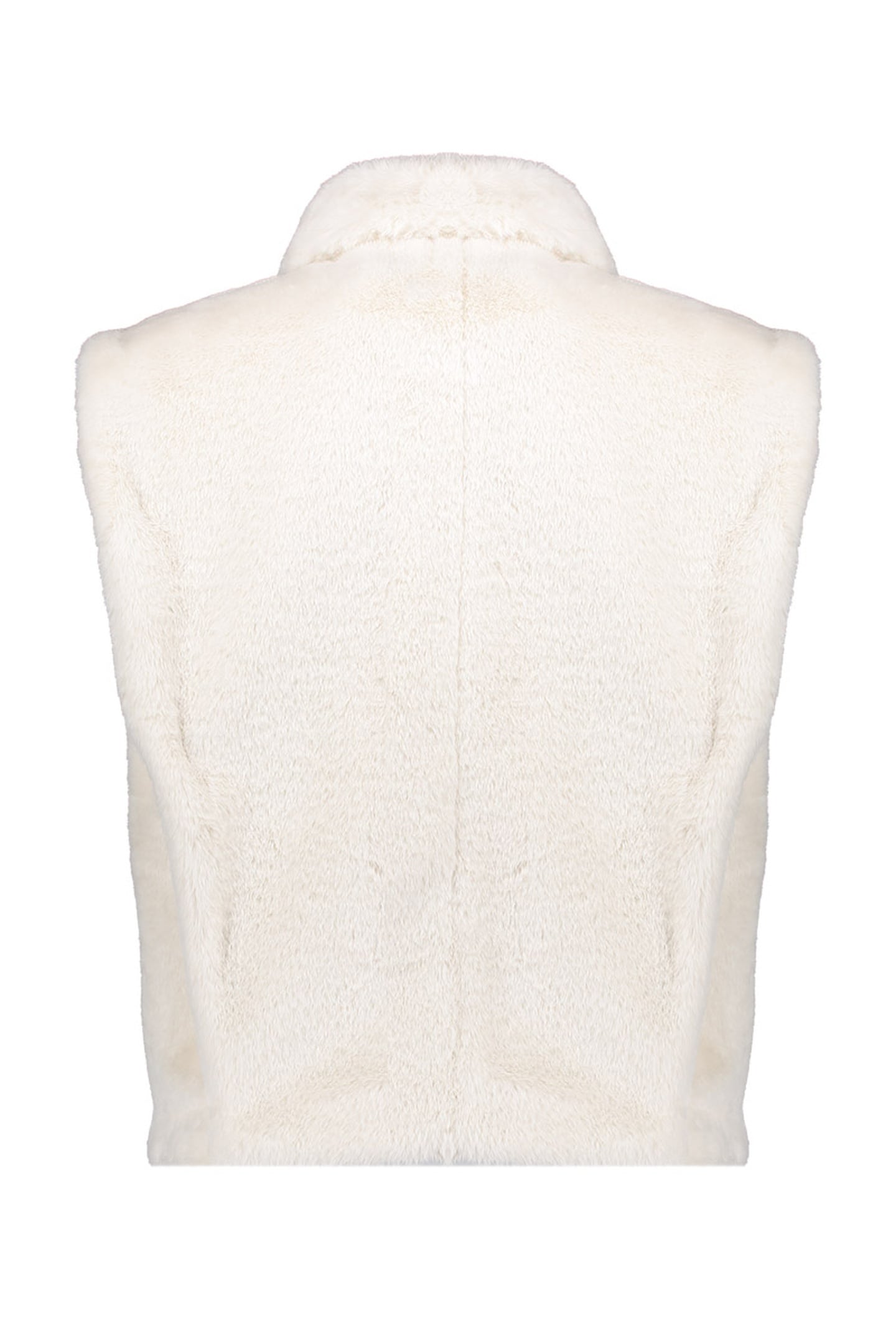 BODYWARMER FAKE FUR OFF-WHITE 2