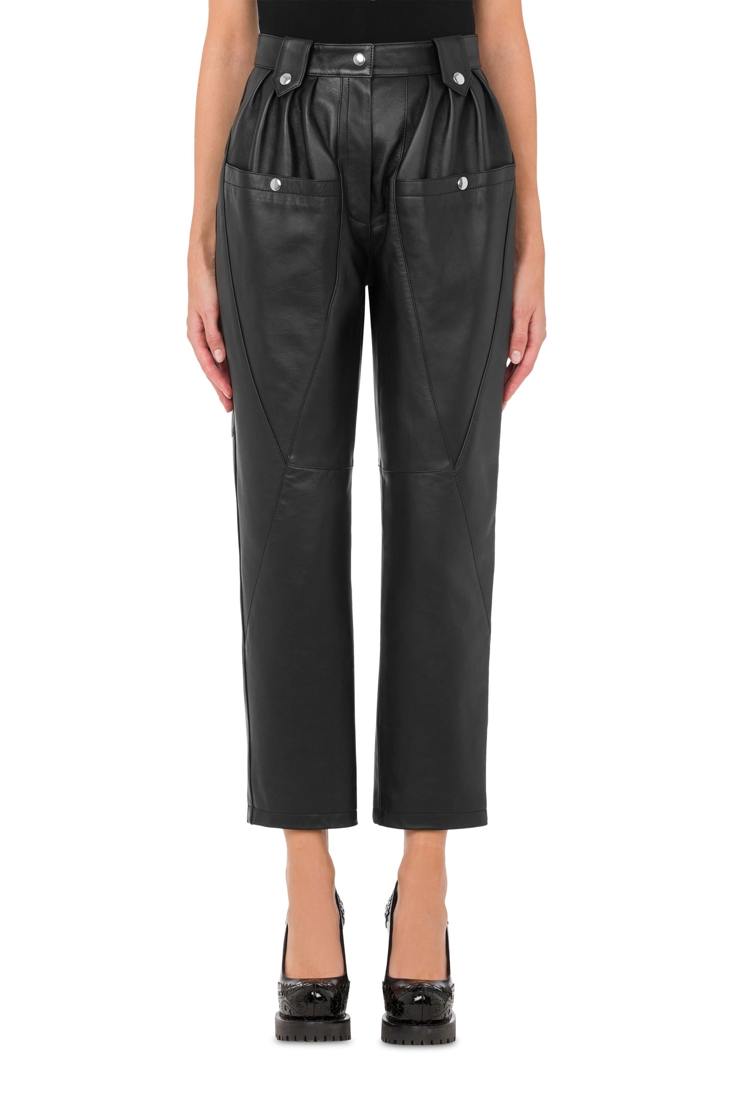NAPPA LEATHER TROUSERS BLACK 1
