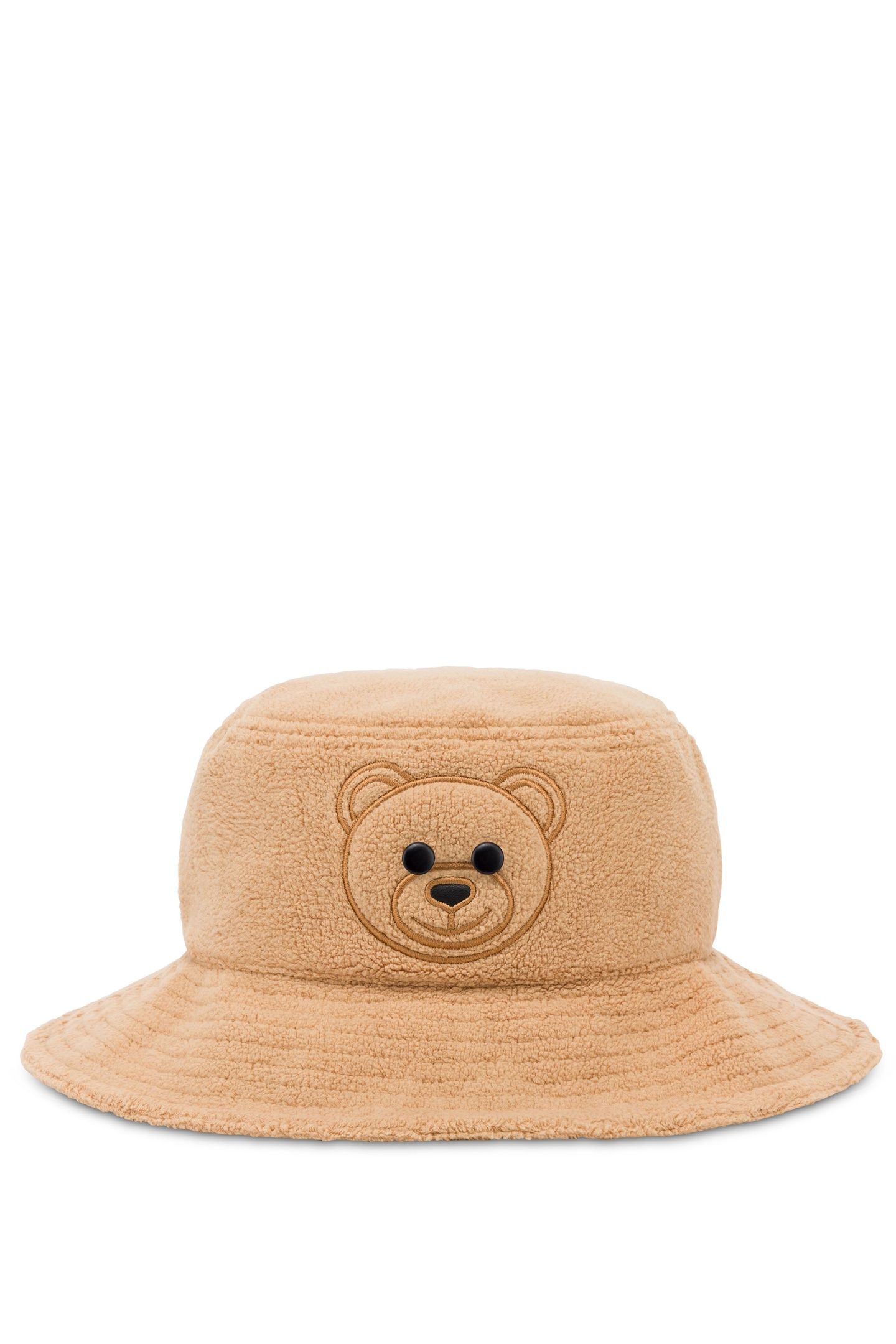 MOSCHINO TEDDY BEAR FLEECE HAT BEIGE 2