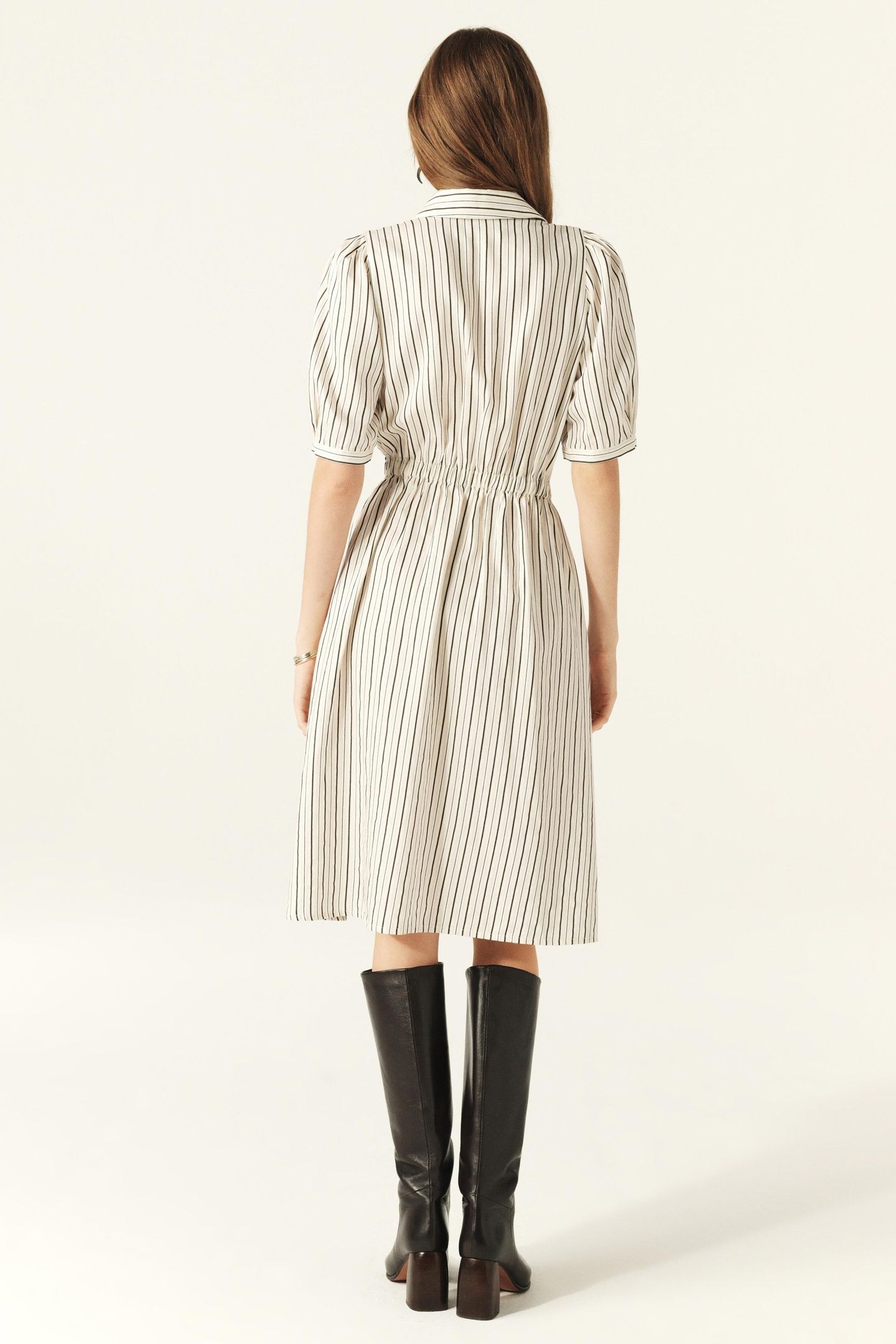 MID-LENGTH DRESS ECRU 2