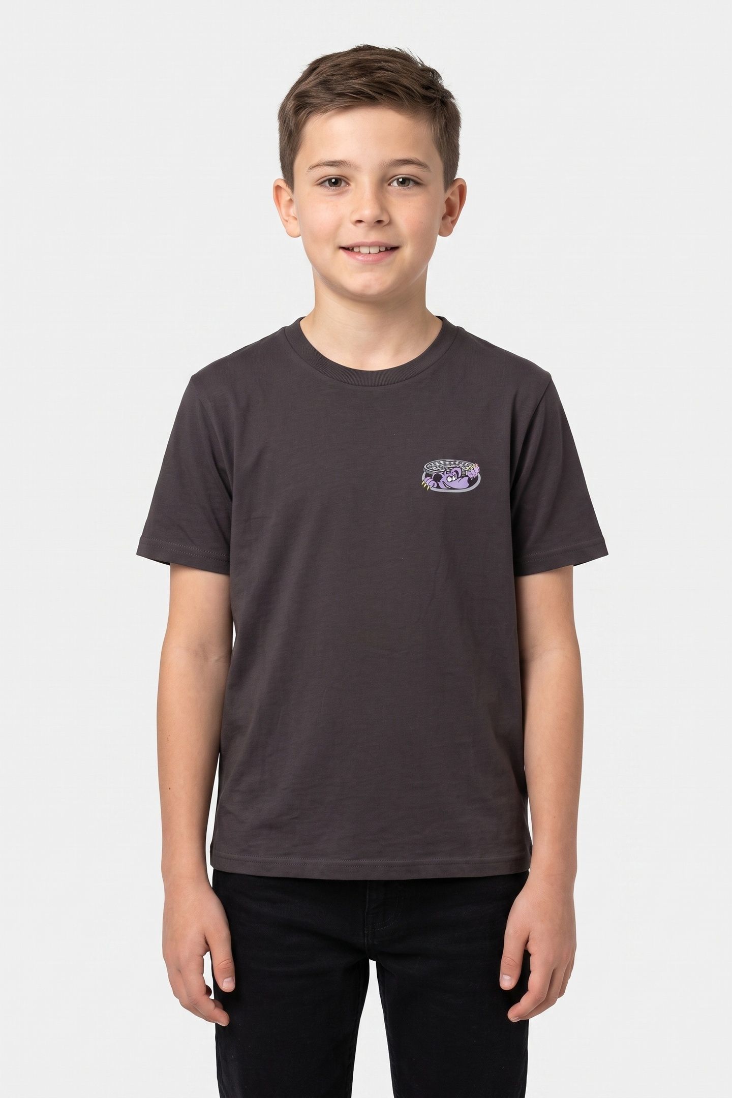 BOYS DOWNSIDE SS BLACK 1