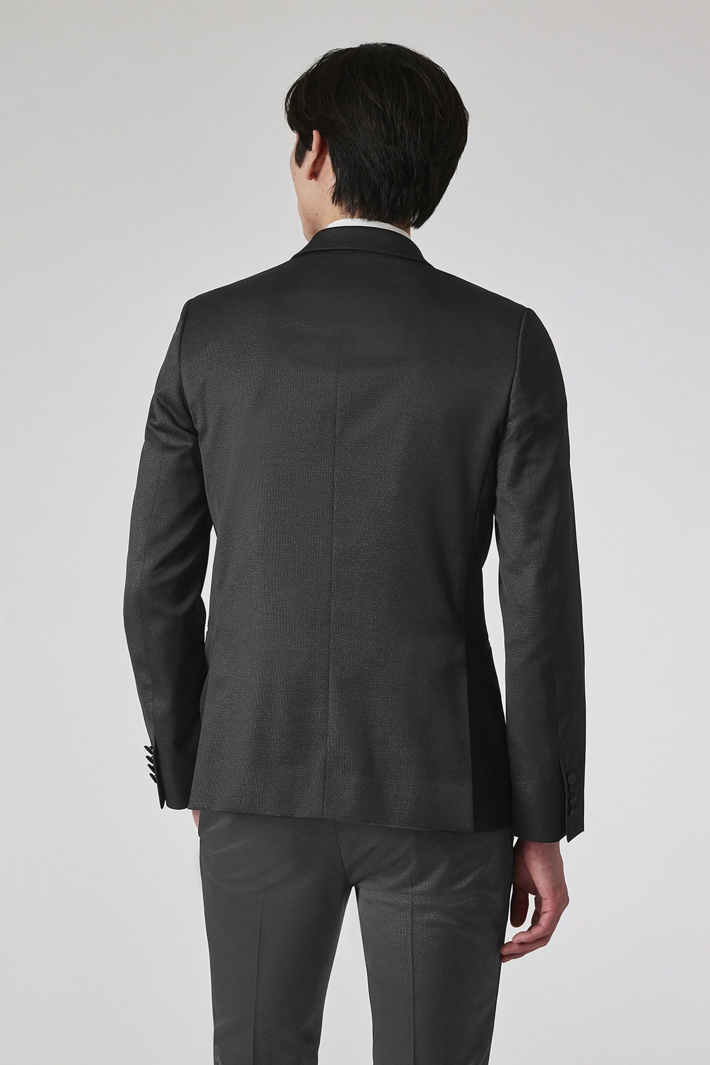 MENS 2 BUTTON JACKET BLACK 2