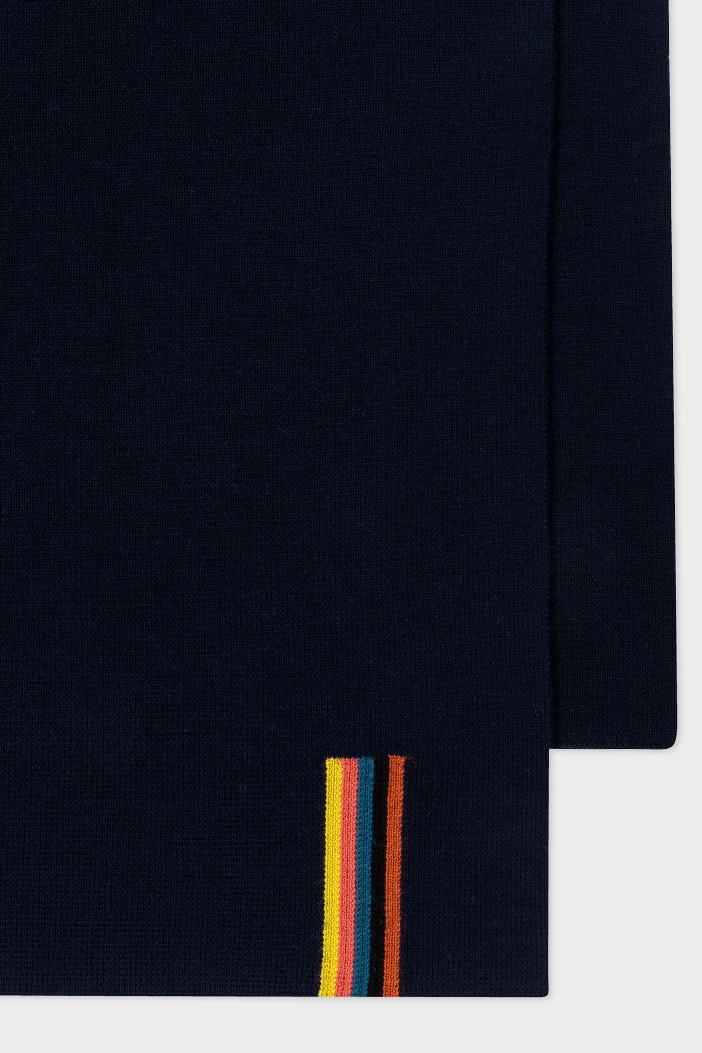 MEN SCARF ARTIST END NAVY 2