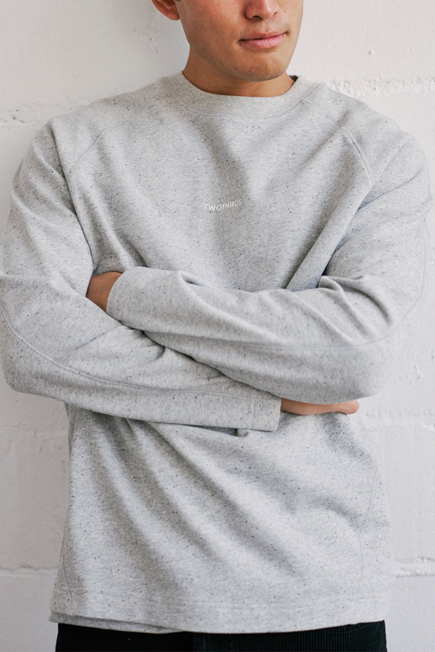 AGATTU SWEATSHIRT GREY MELANGE BLACK NEPS 5
