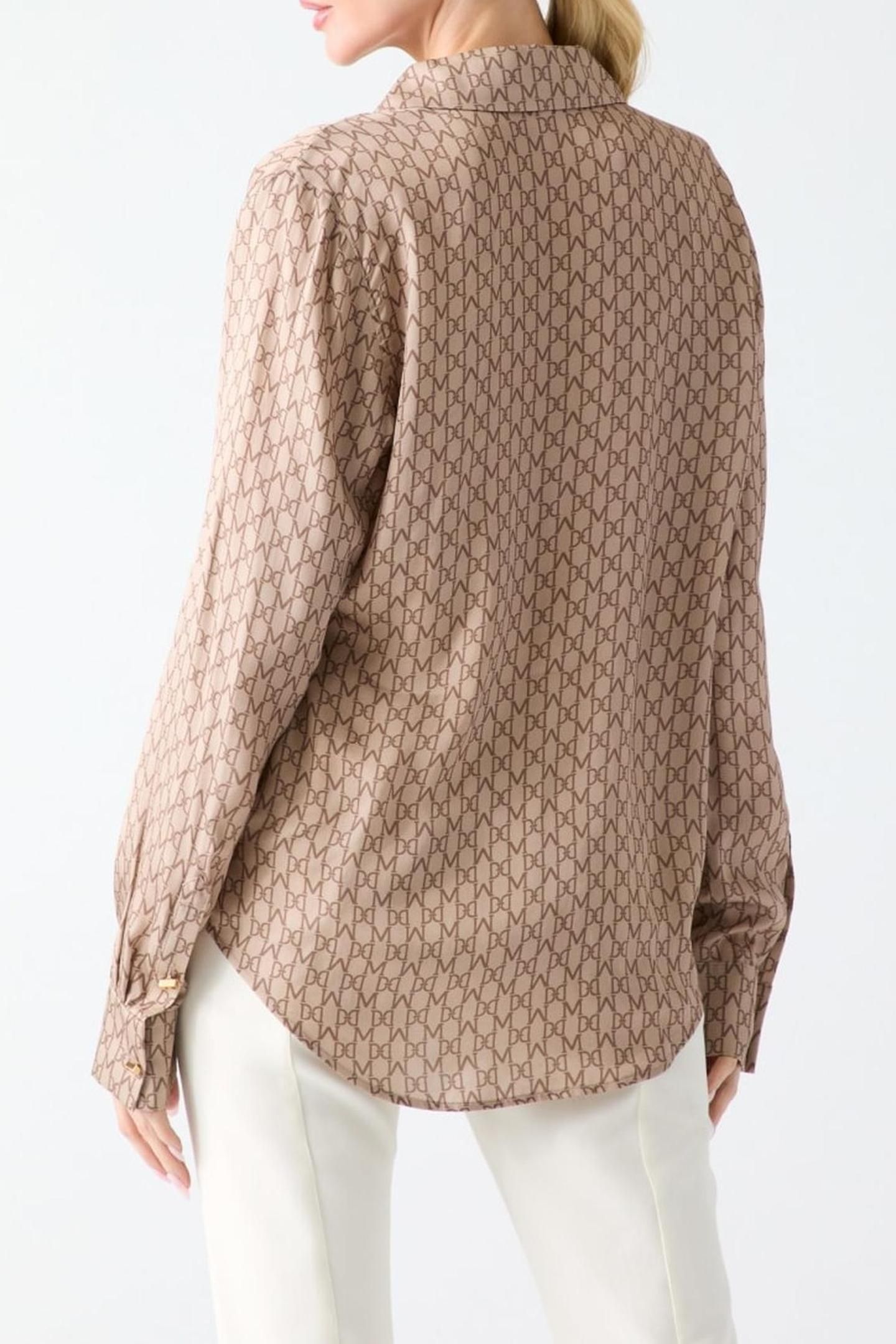 NEW MELISSA SHIRT MONOGRAM COMBO VELVE 6