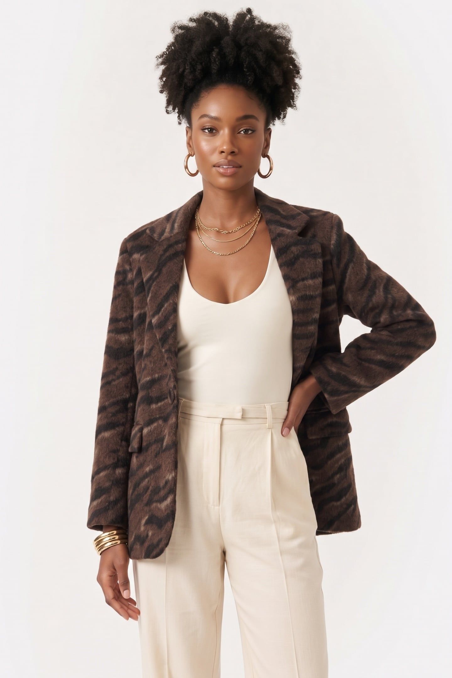 PA ARETHA JACKET BROWN 1