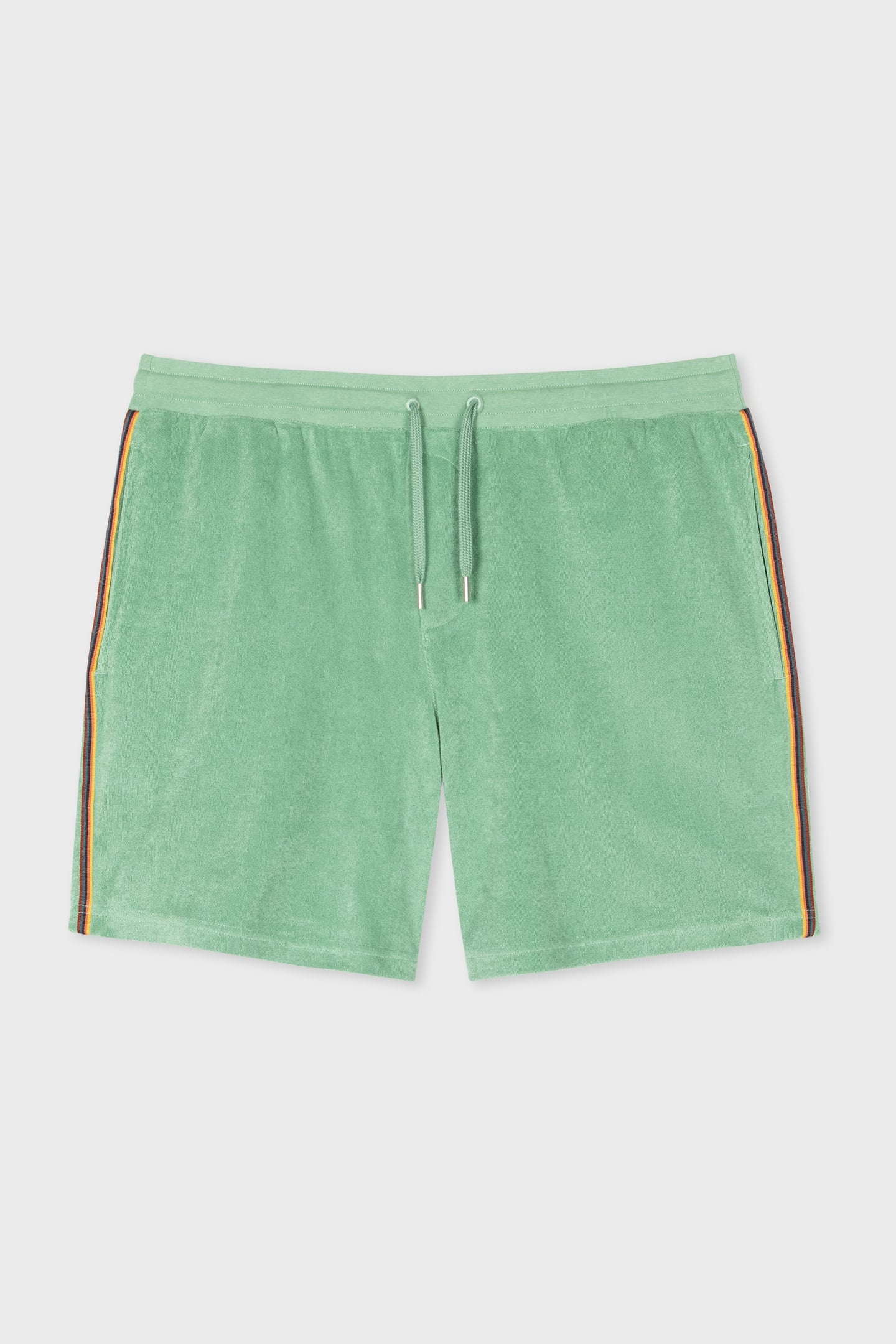 MEN SHORT TOWEL STRIPE BOTTLE GREEN 4