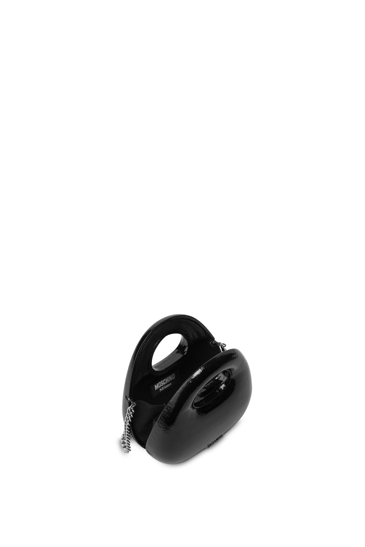 MINI GUSSET BAG IN PATENT LEATHER BLACK 3
