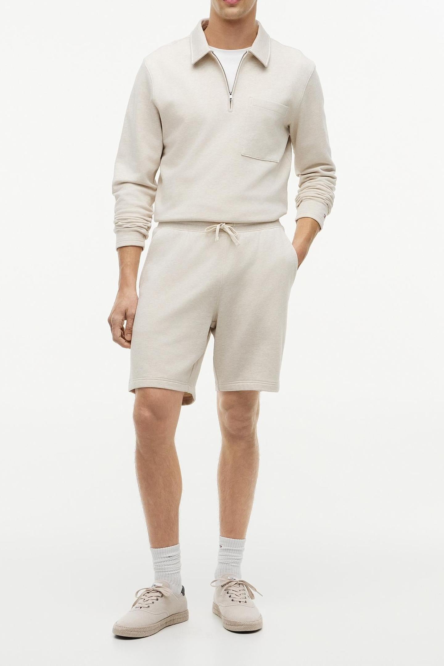 ESSENTIAL TERRY SWEATER HEATHERED OATMILK 2