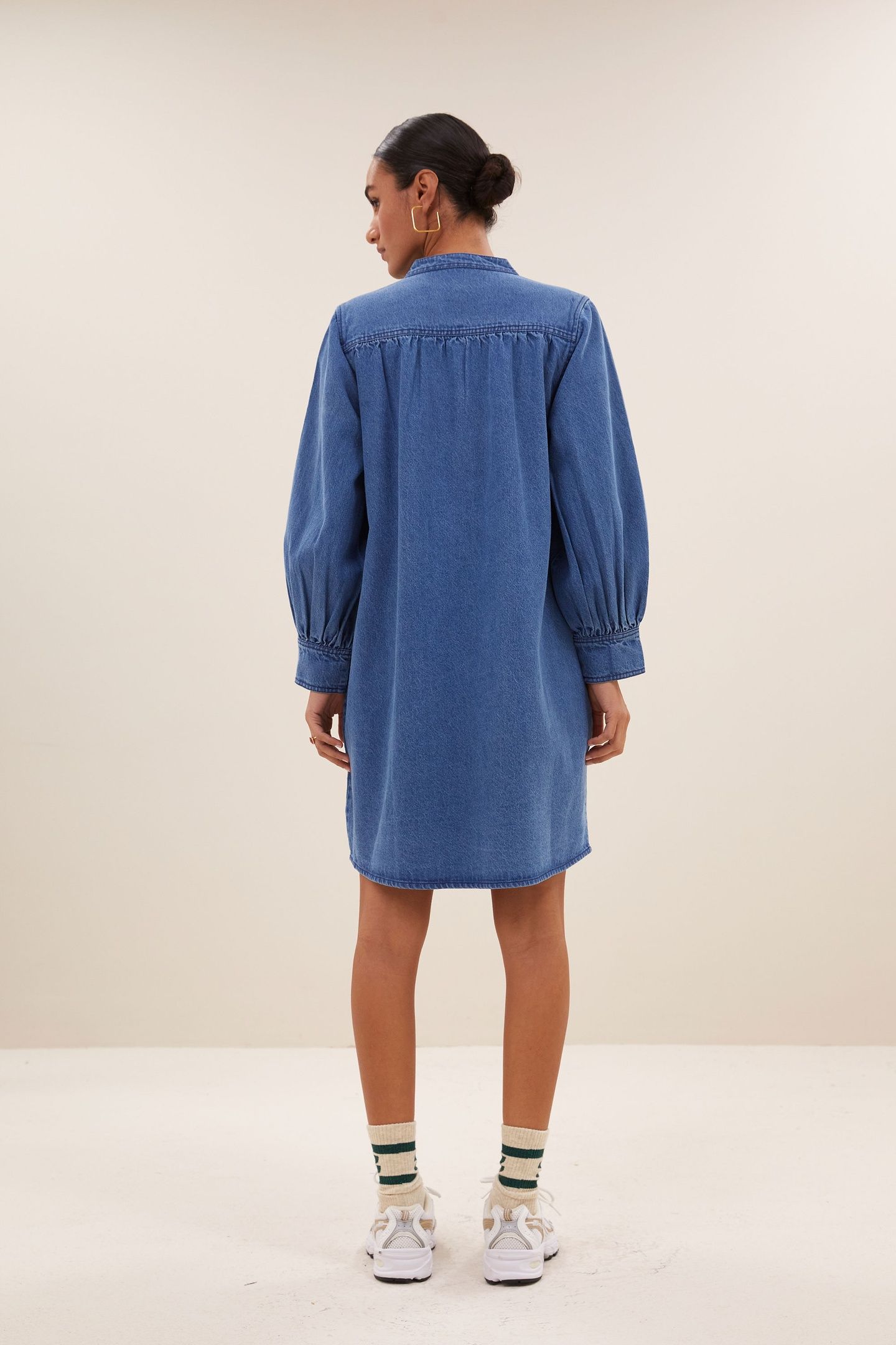 JINA DENIM DRESS MEDIUM DENIM 3