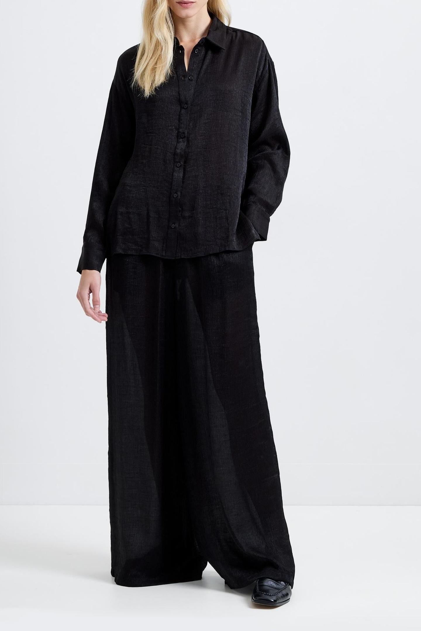 TERRY CRINKLE TOP BLACK 1