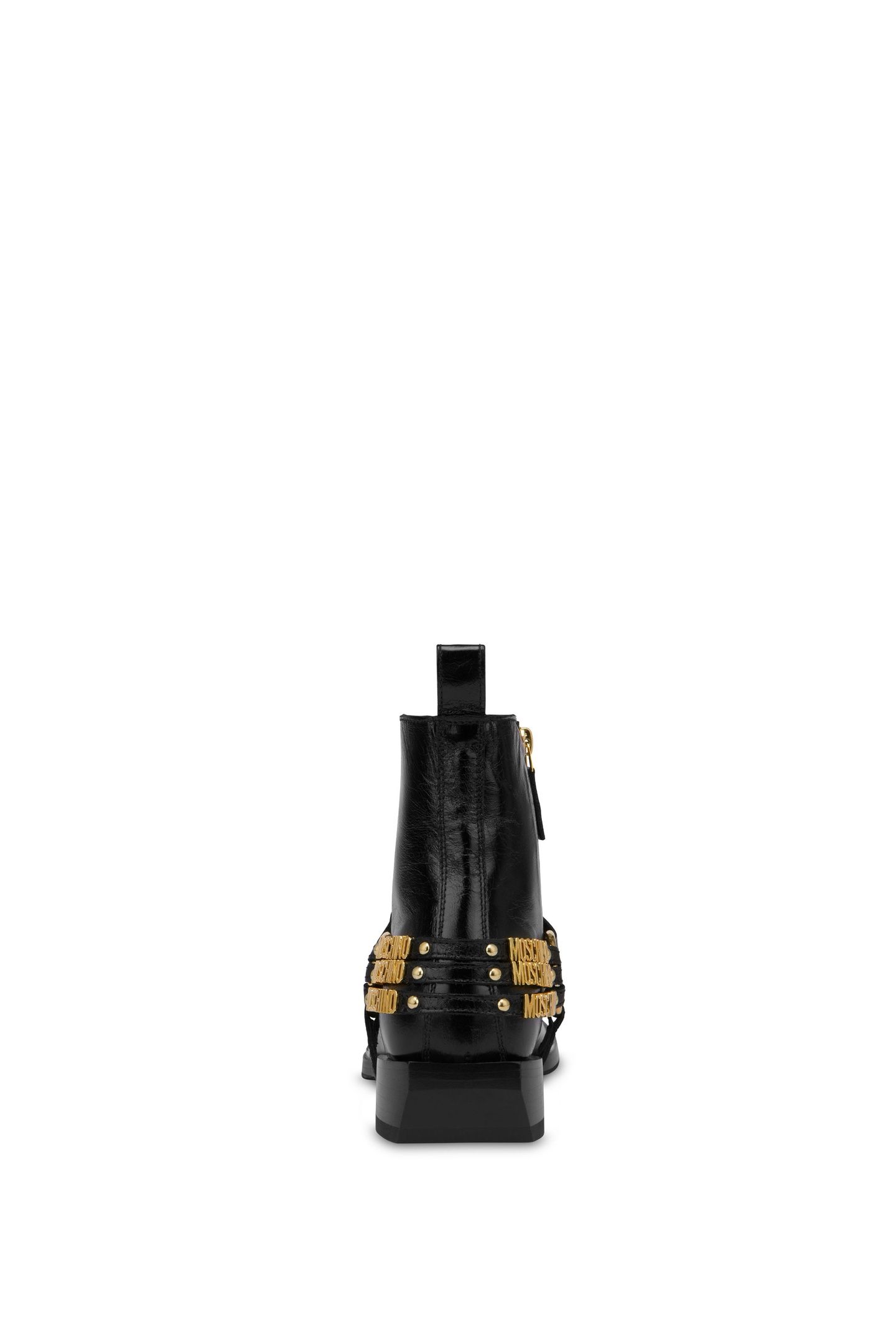 TEXAN MINI LETTERING ANKLE BOOTS BLACK 3