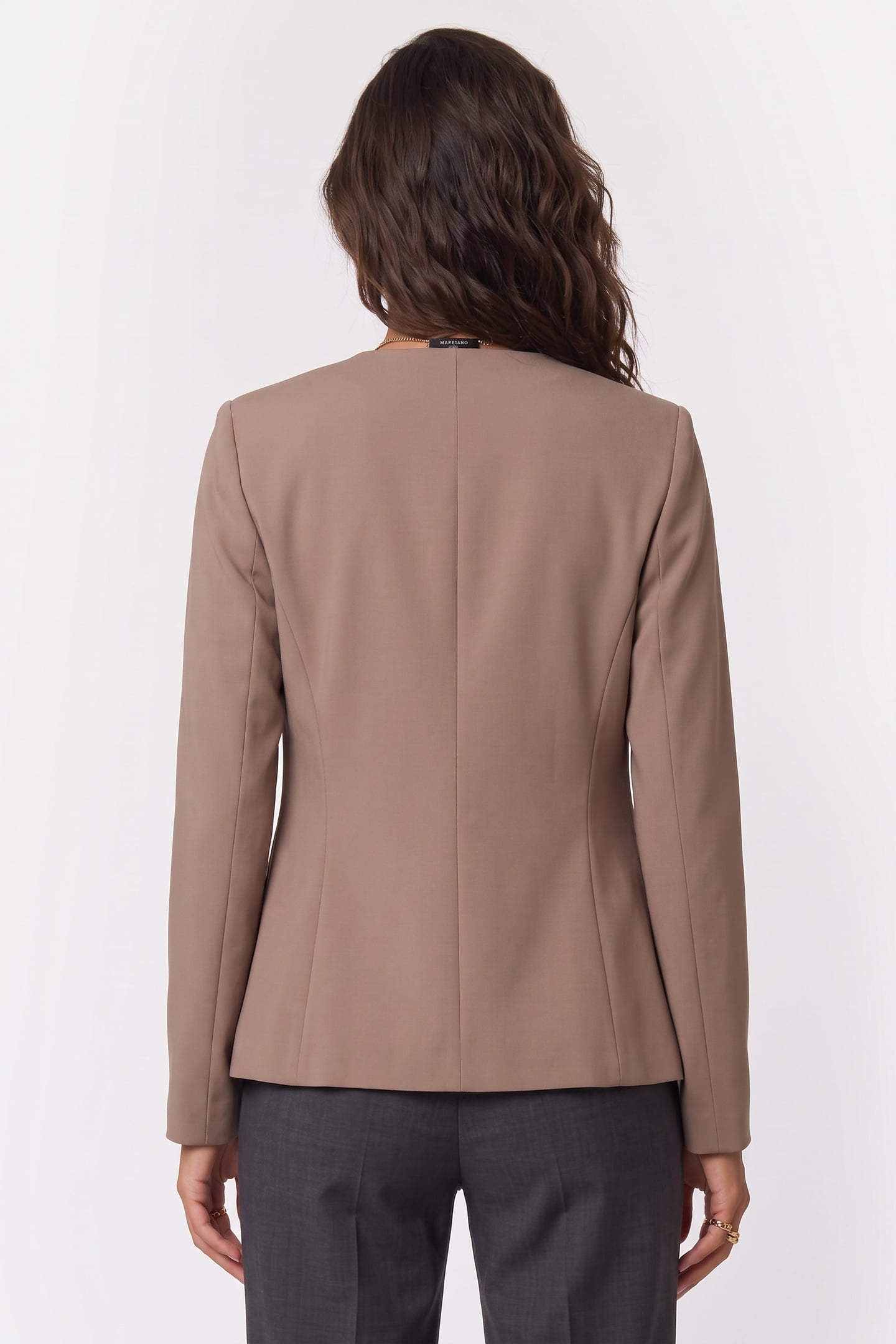 GWEN FRONT OPEN BLAZ BUFF TAUPE 2