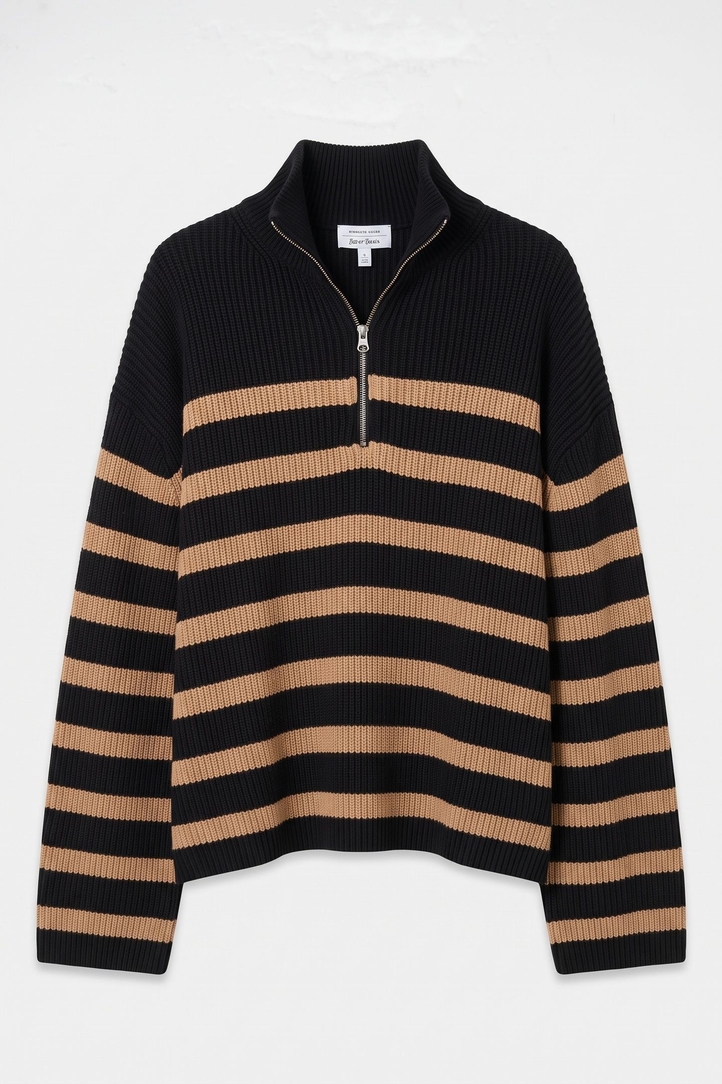 S2 JANINE ZIP SWEATER BEIGE 3