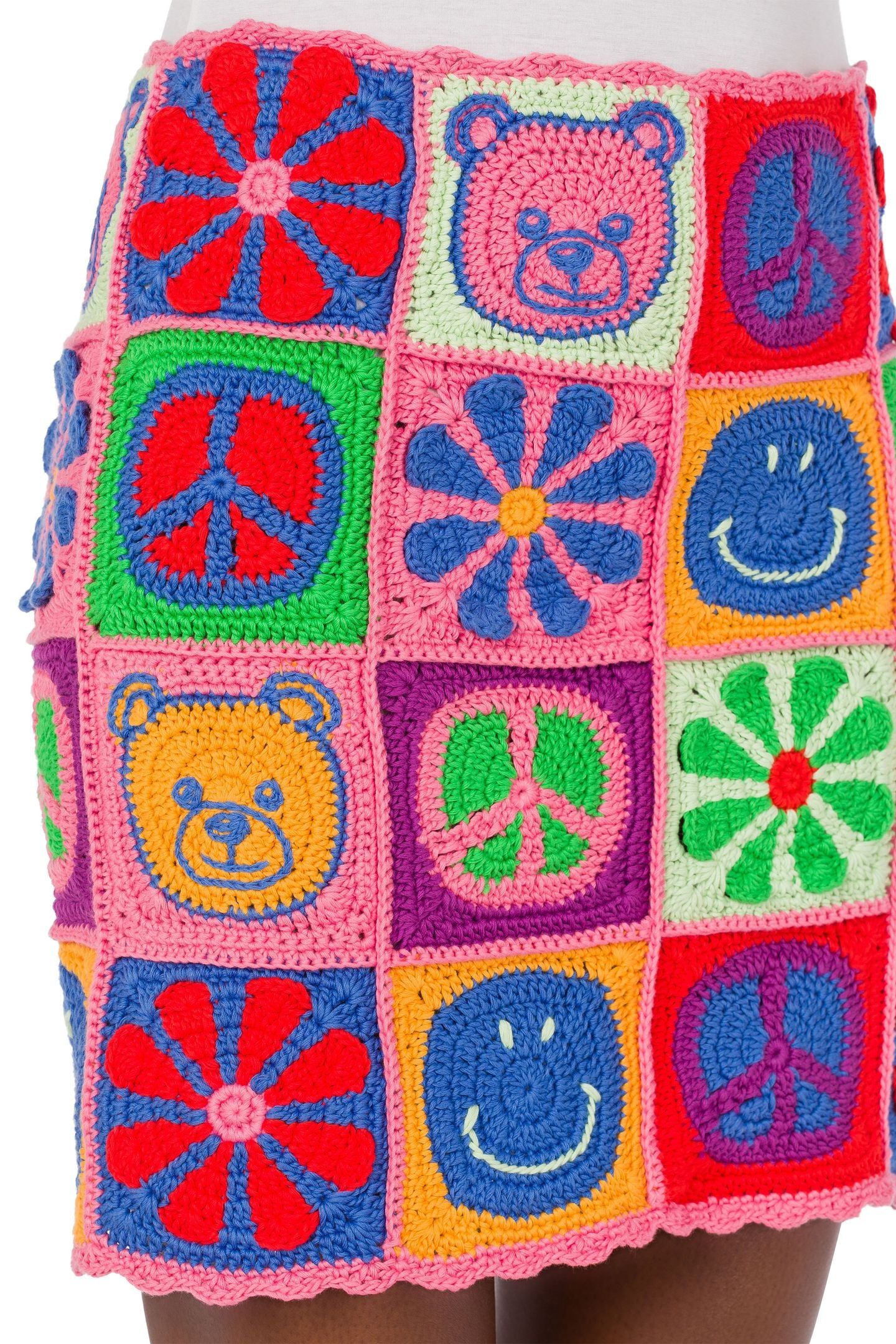 KNITTED SKIRT PINK 4