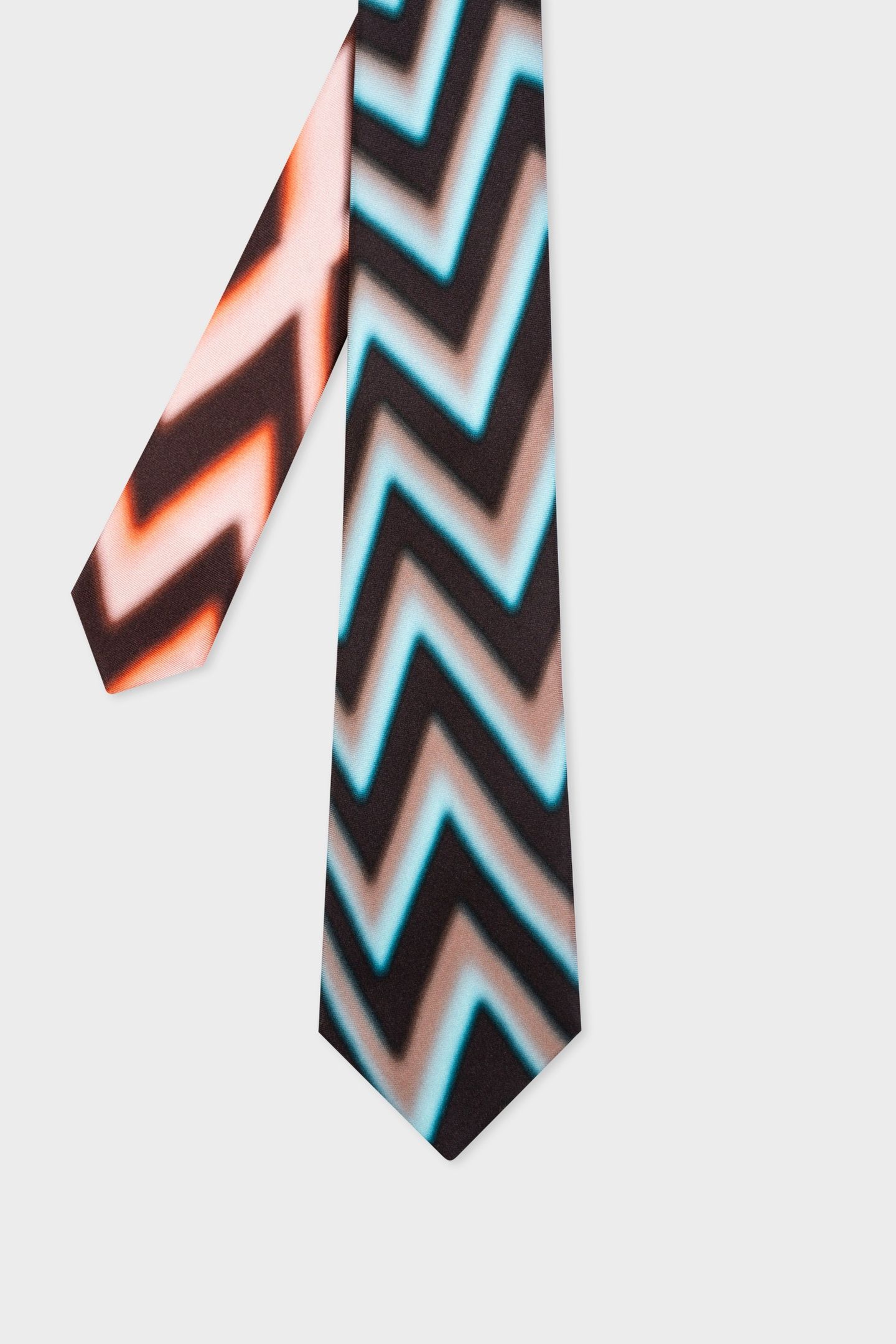 MEN TIE ZIGZAG LIGHT BLUE 3