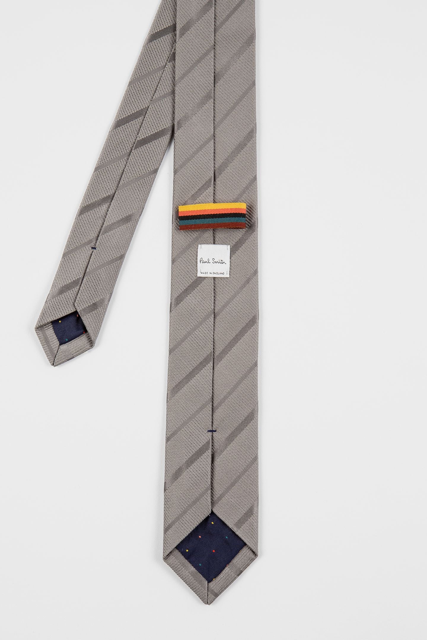 MEN TIE TEXTURE STRP GREY 4