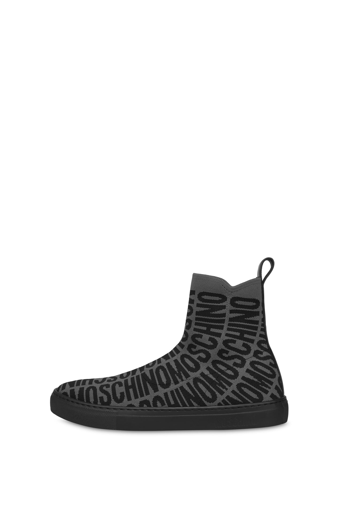 SOCK SNEAKERS ALLOVER LOGO BLACK 1