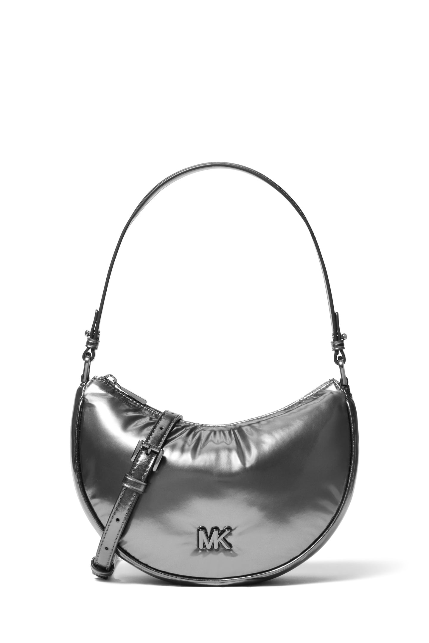 SMALL CONVERTIBLE POUCHETTE GUNMETAL 1