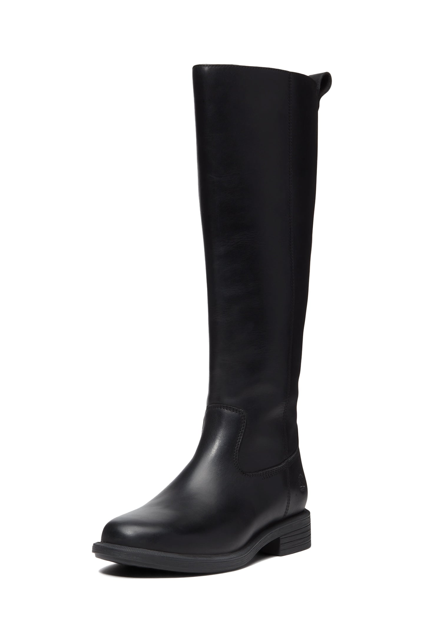 VERONA SQUARE TALL ZIP UP BOOT BLACK FULL GRAIN 2