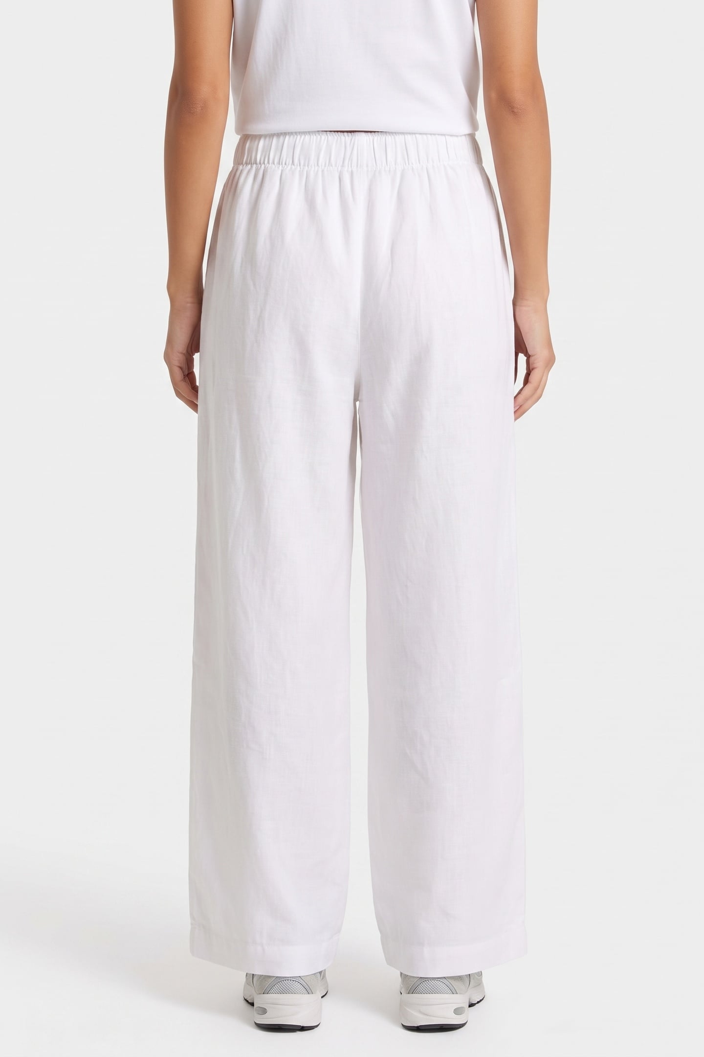 LEMPI LINEN TROUSERS WHITE 2