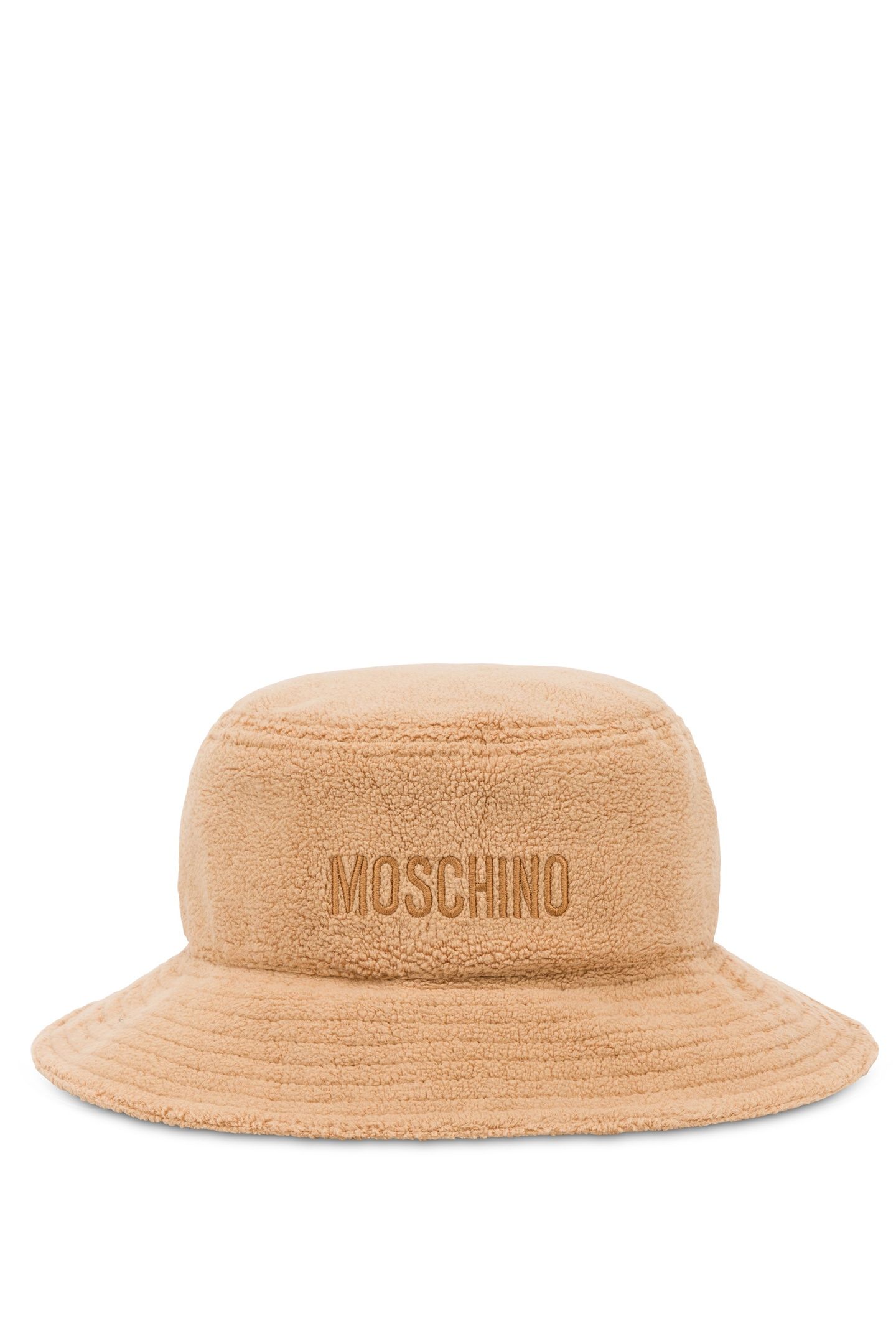 MOSCHINO TEDDY BEAR FLEECE HAT BEIGE 1