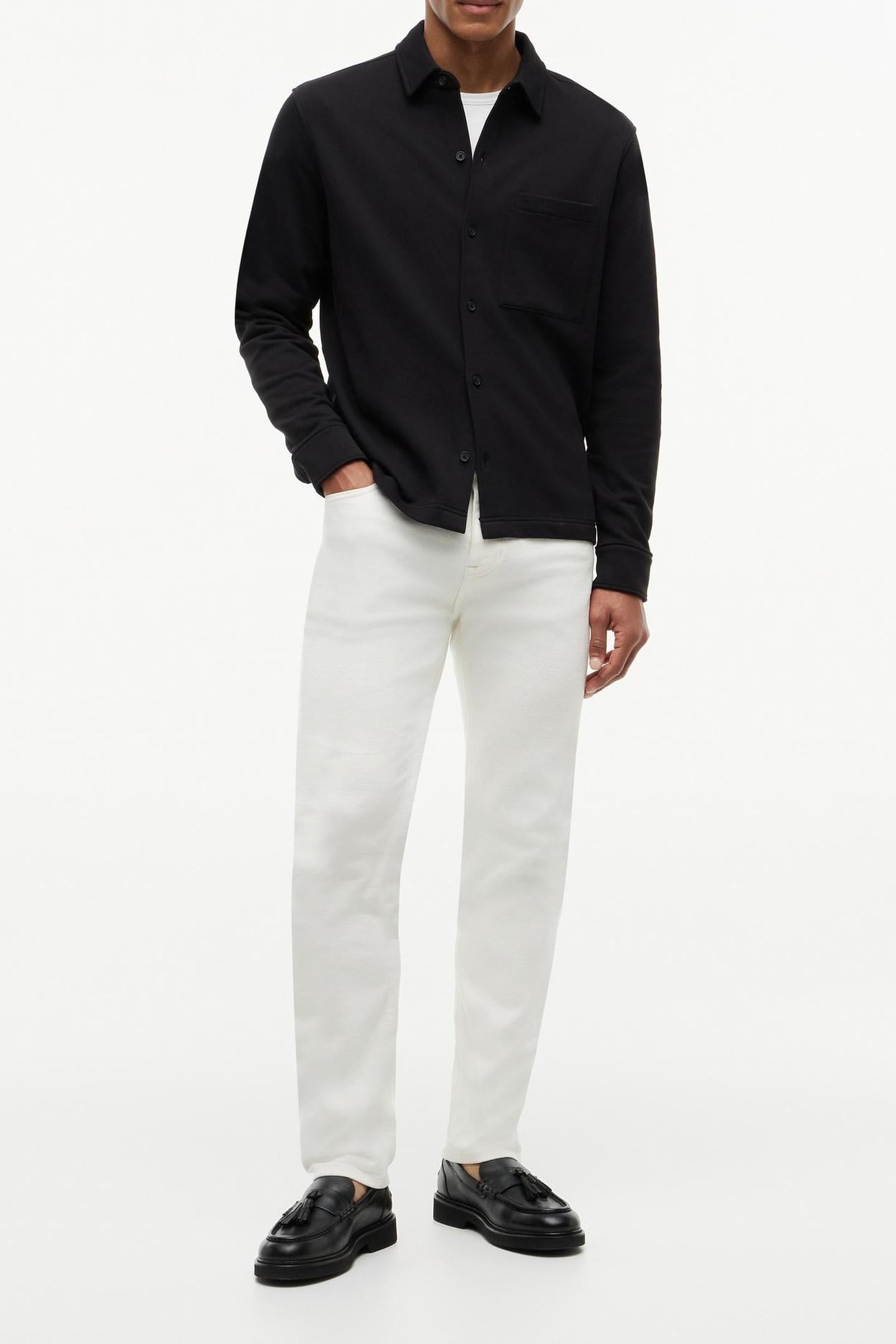 BUTTON-UP CHEST-POCKET JACKET BLACK 2