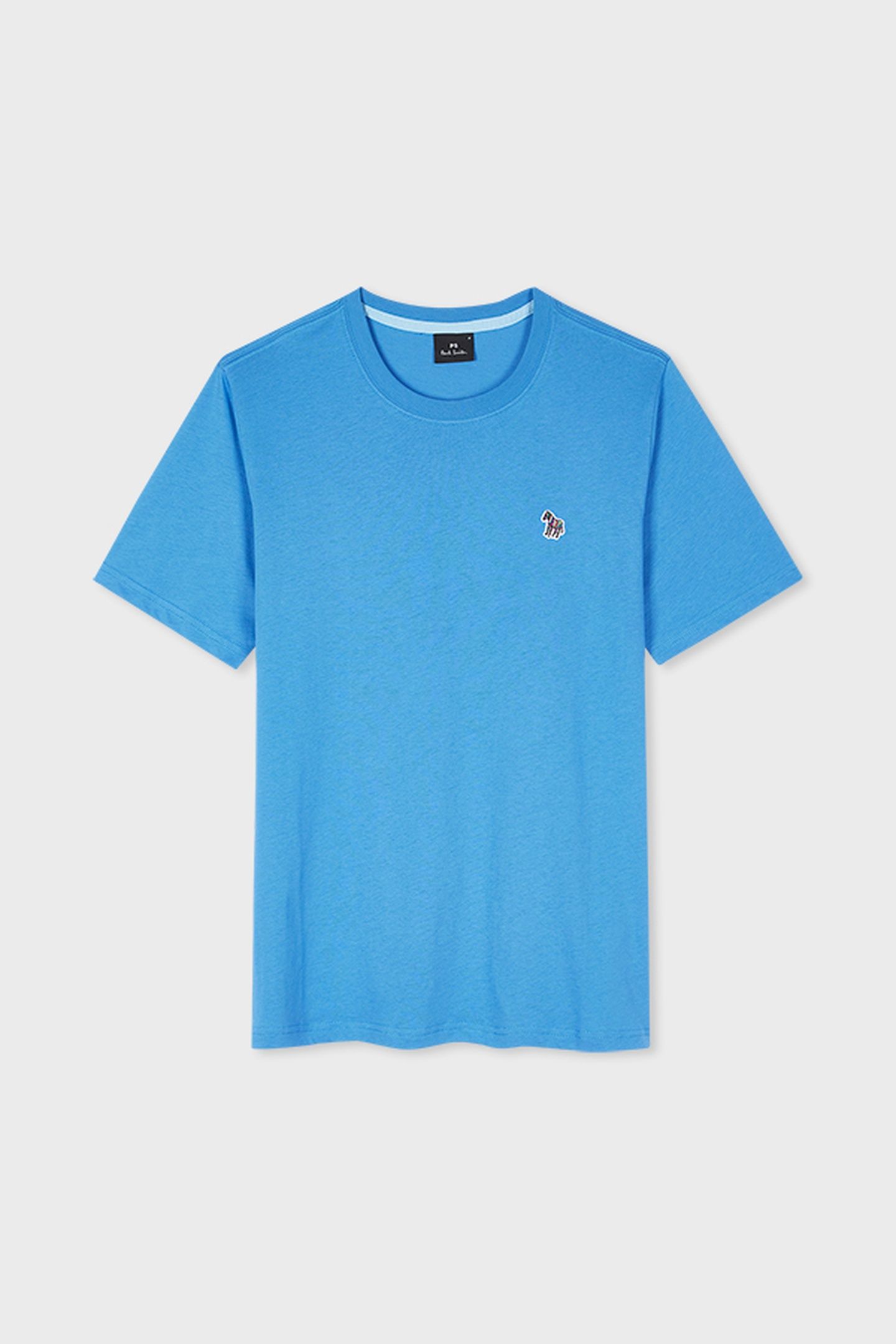 MENS REG FIT SS TSHIRT ZEBRA GREYISH BLUE 5