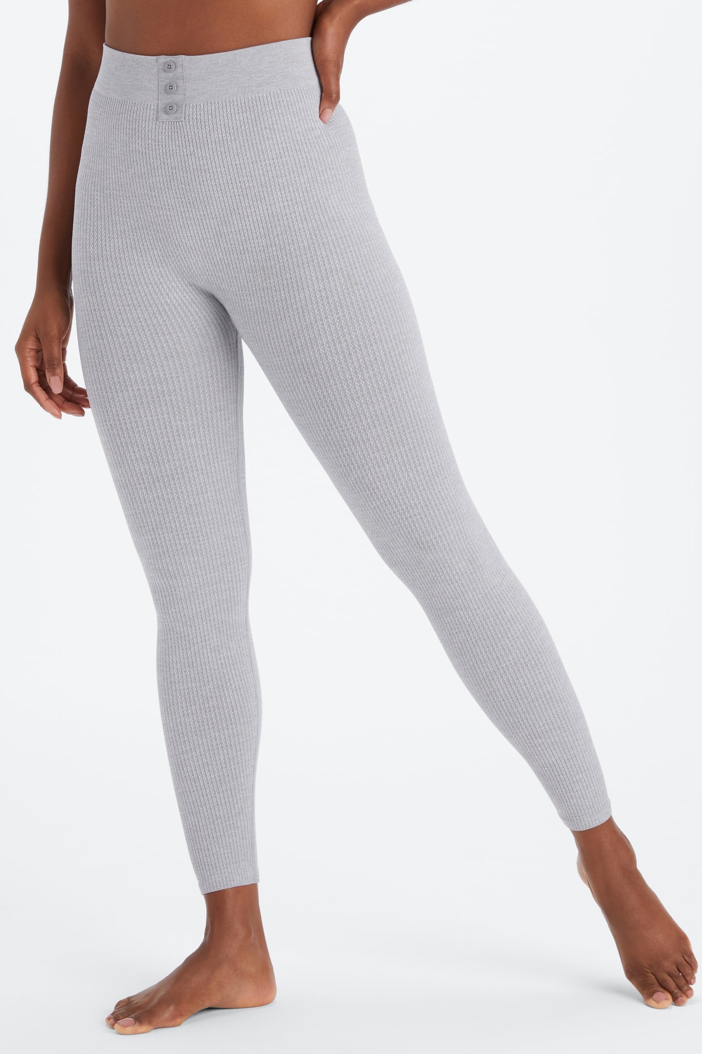 CABLE KNIT 7/8 CLASSIC GREY HEATHER/GRAVITY GREY 2