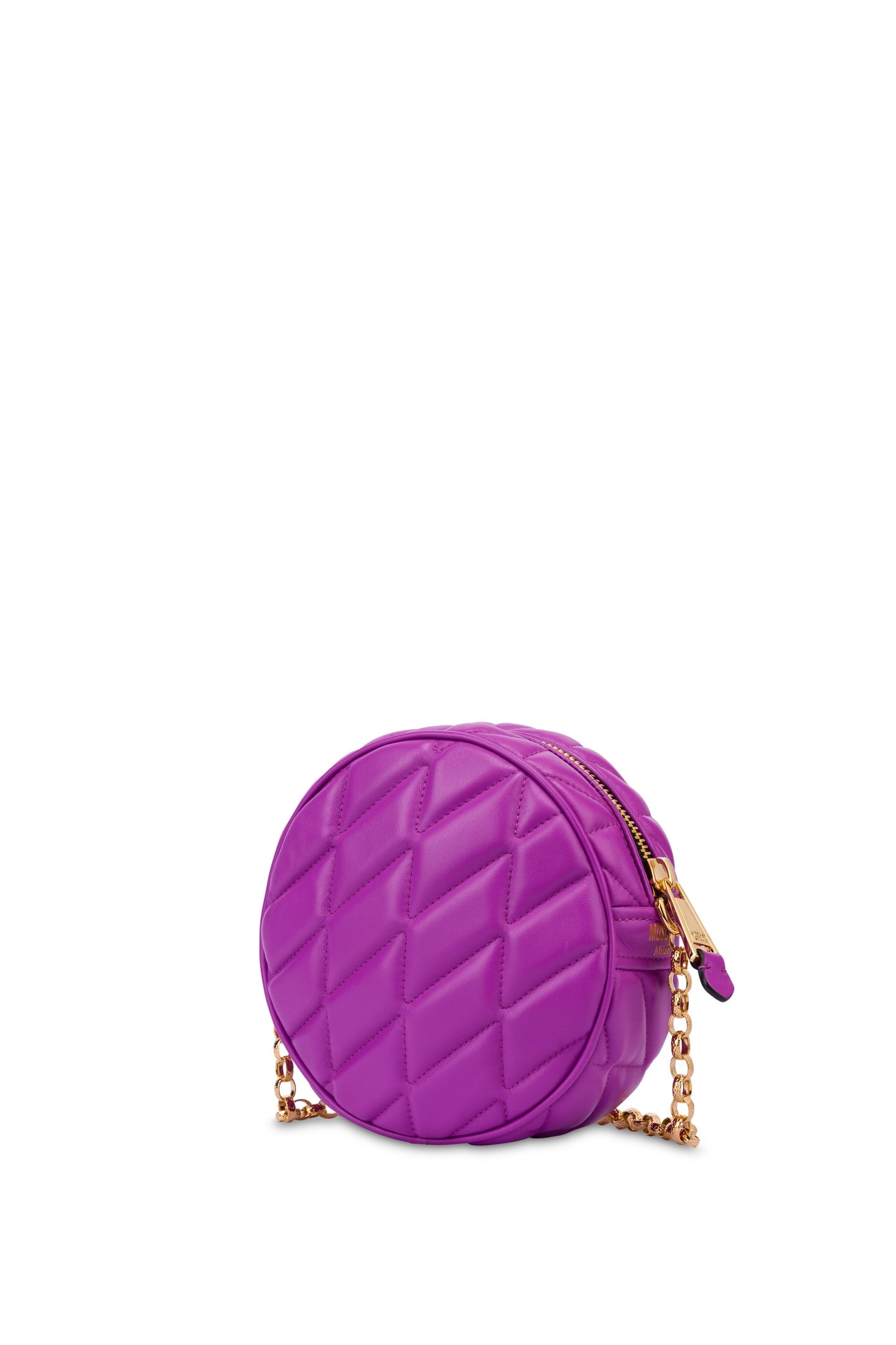 DOUBLE SMILEY® QUILTED ROUND BAG PURPLE 2