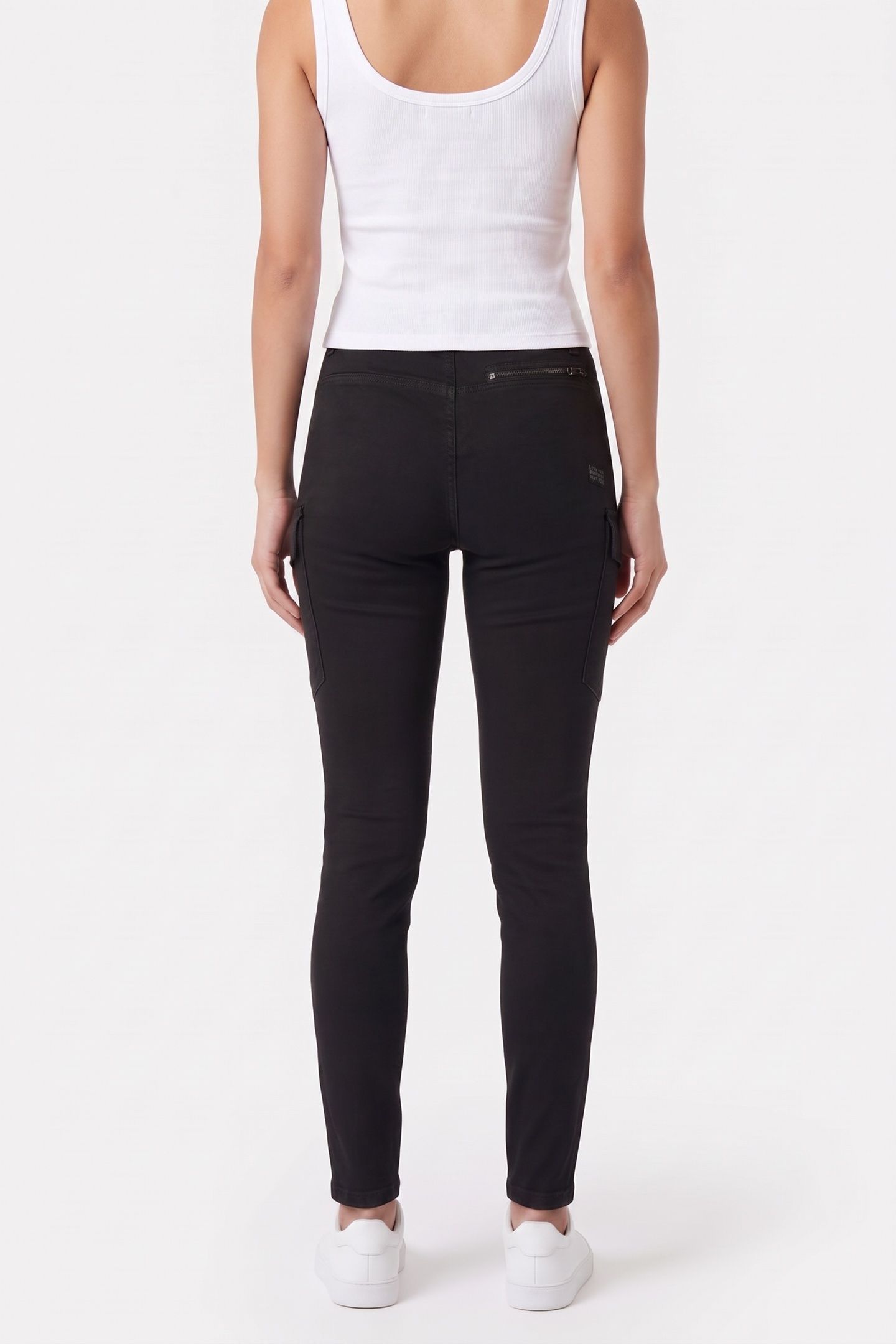 KAFEY CARGO ULTRA HIGH SKINNY BLACK 2
