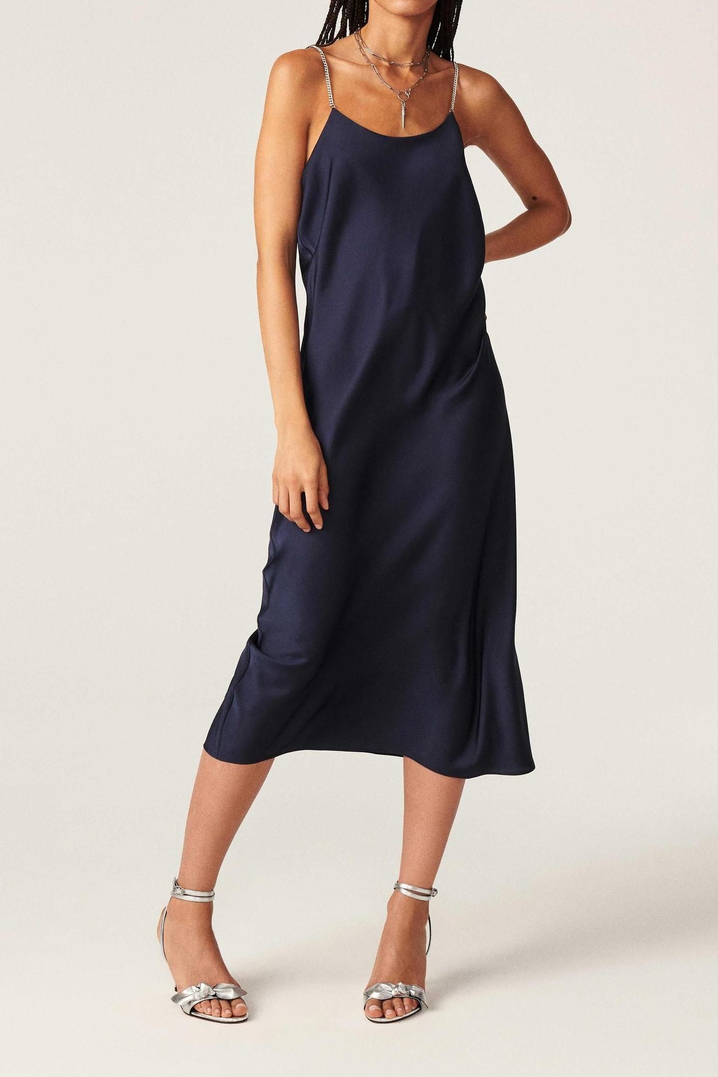MID-LENGTH DRESS BLUE NUIT 1
