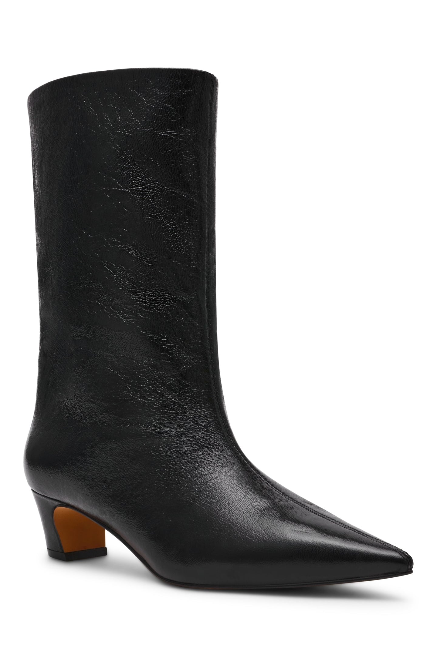 LYTTON BOOTIES BLACK PATENT 3