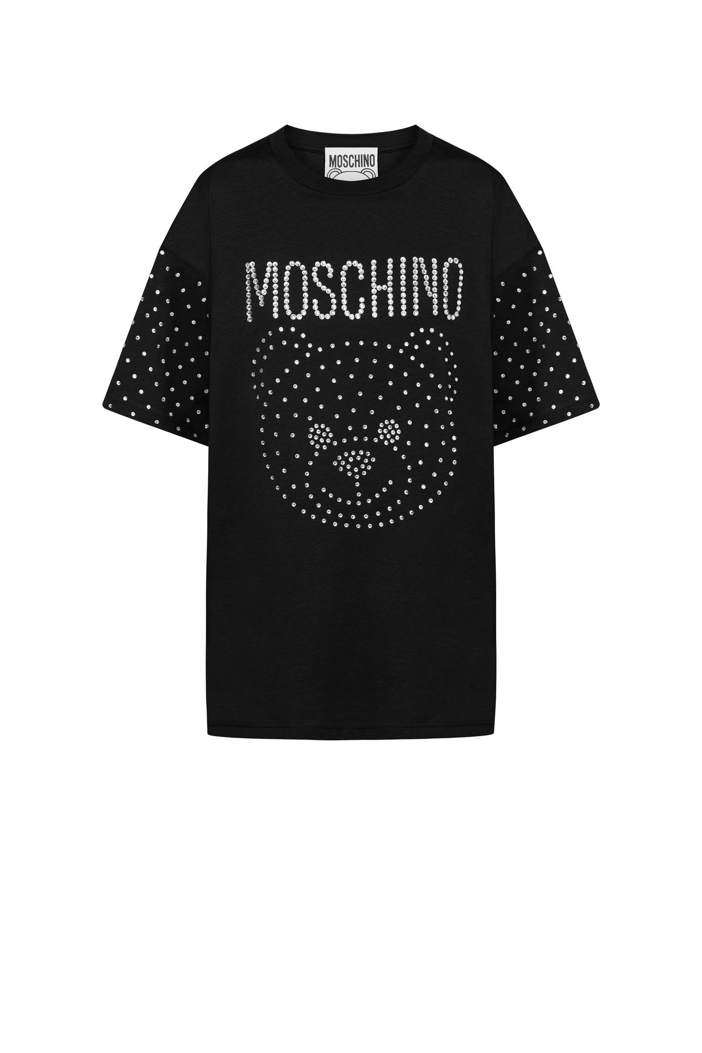CRYSTAL TEDDY ORGANIC JERSEY T-SHIRT BLACK 3