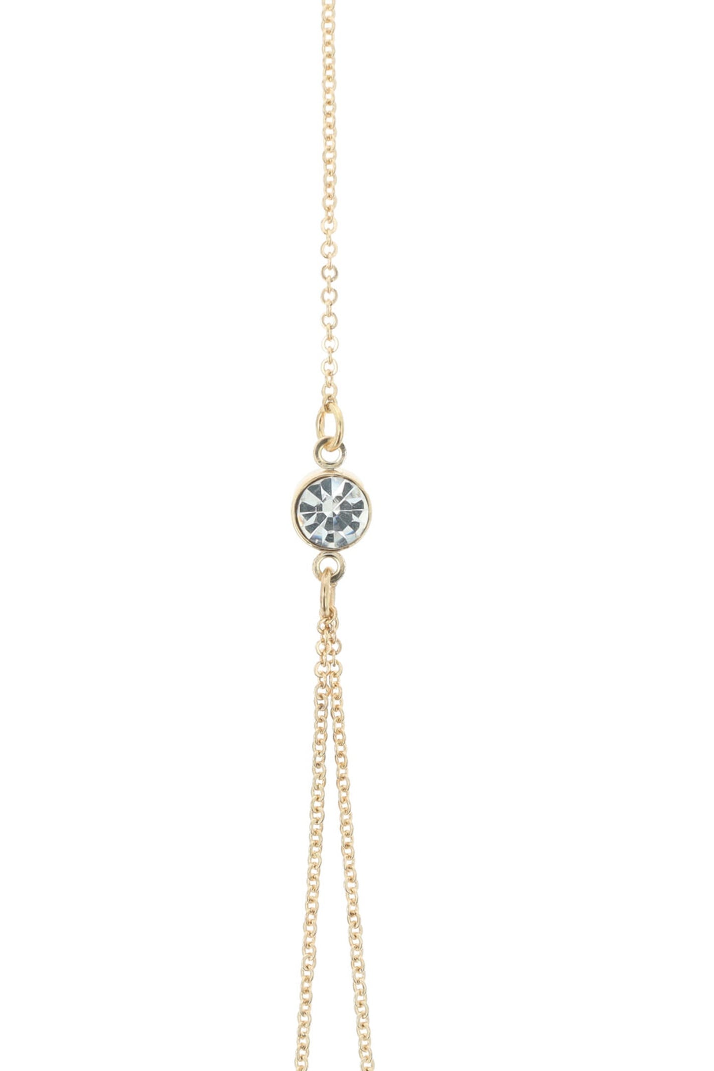 GOLDEN ANKLE CHAIN WITH CRYSTALS CRYSTAL 2