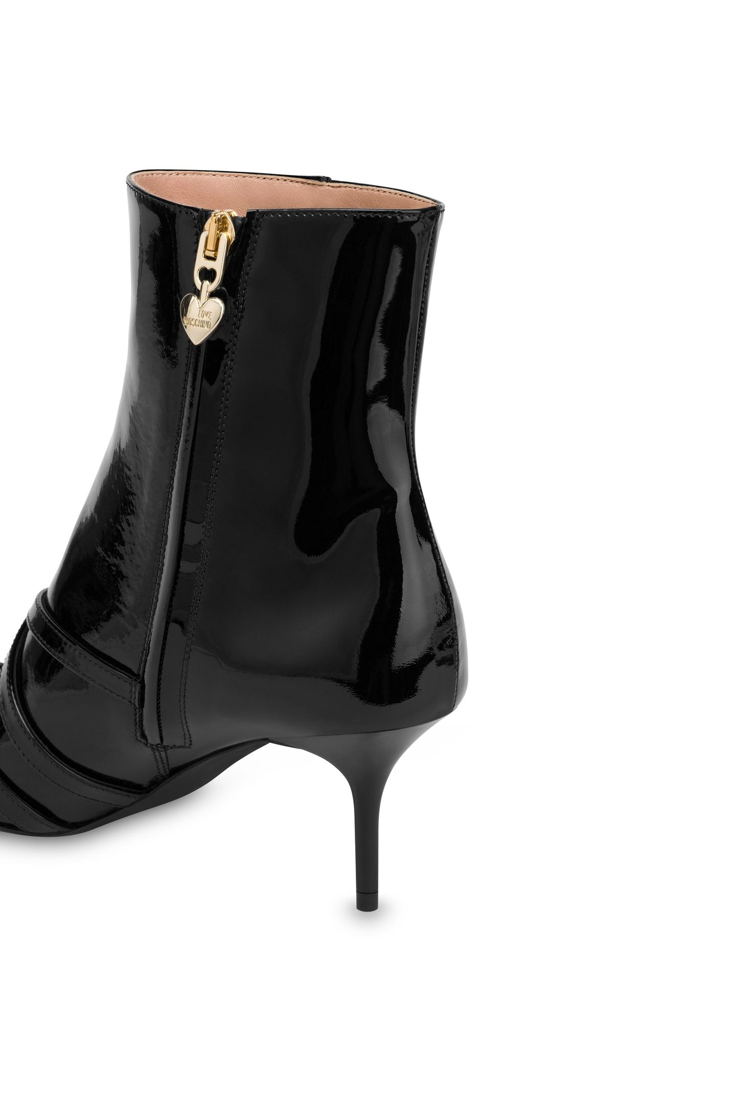 PATENT LEATHER ANKLE BOOTS BLACK 3