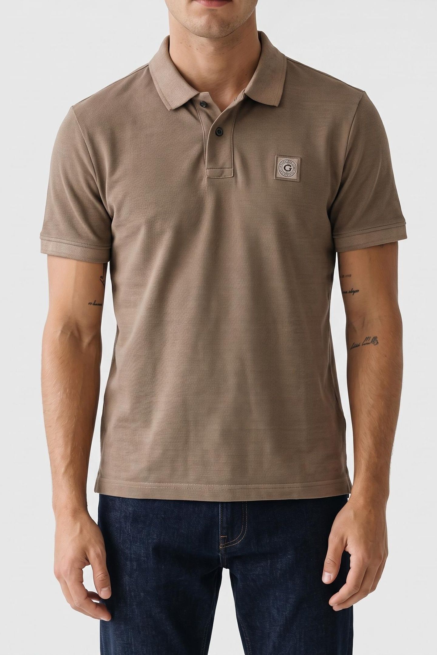 WASHED SS POLO WALNUT SHELL 1