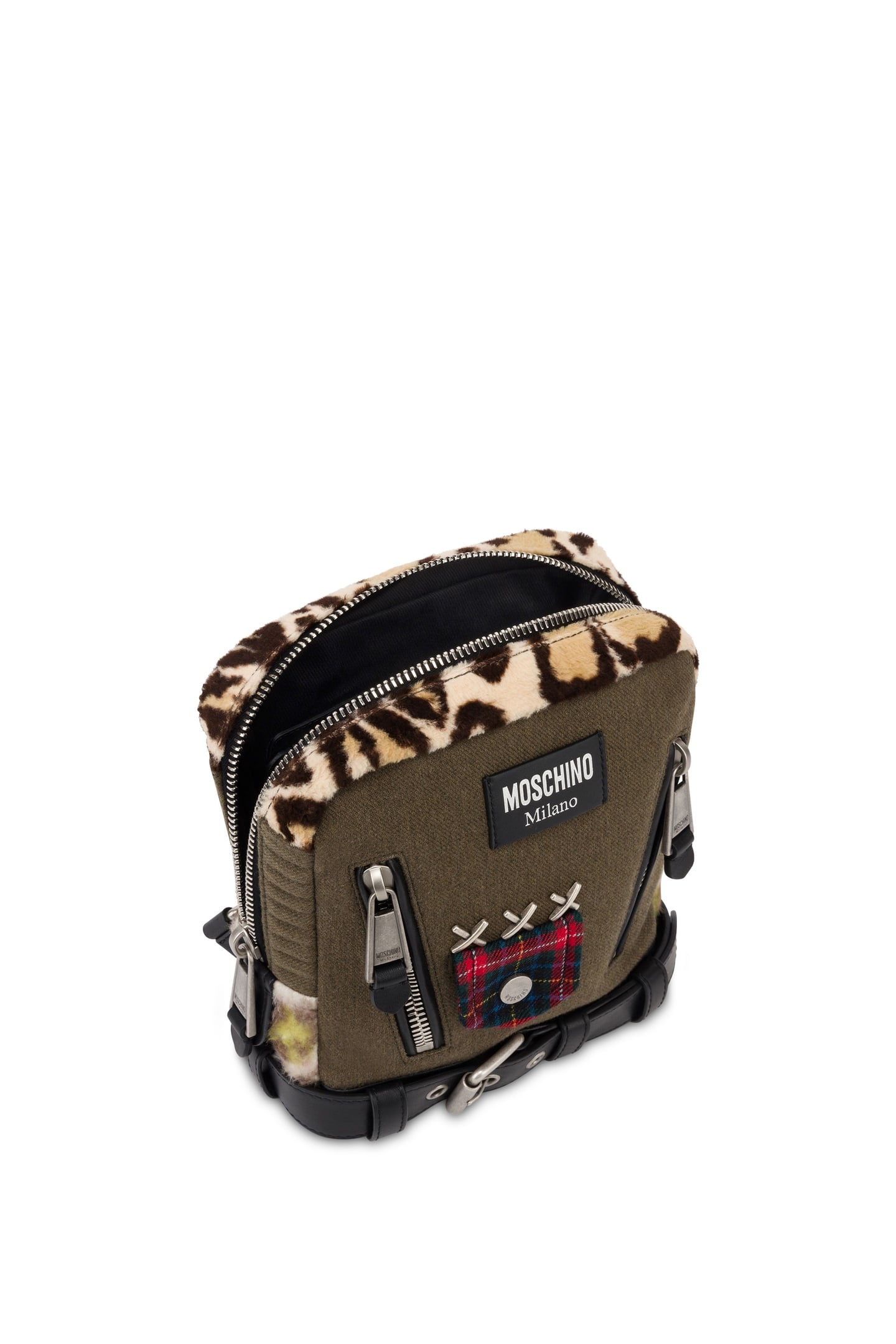 MILITARY PATCHWORK CROSSBODY BAG GREEN 3