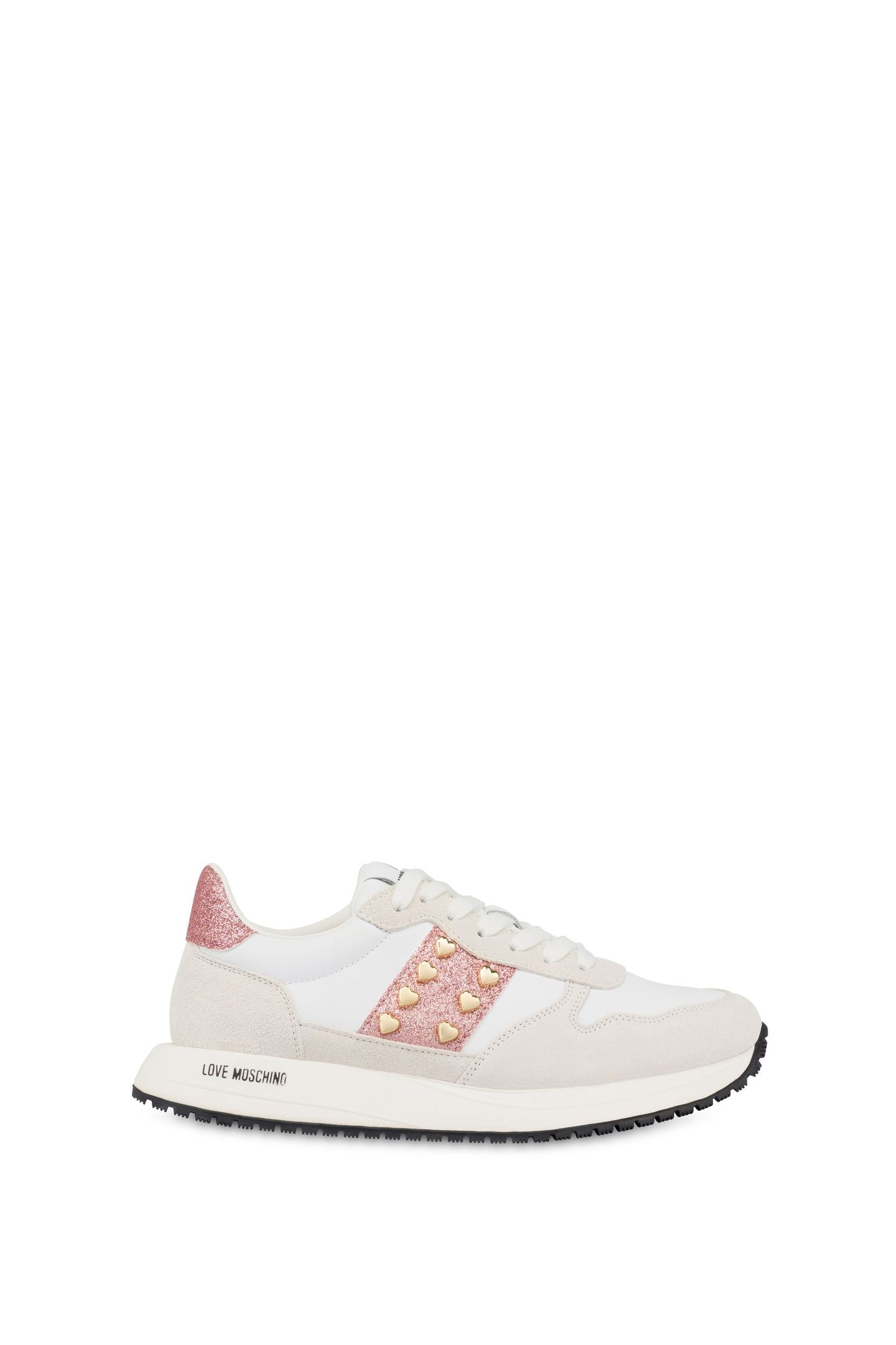 DUNE SUEDE AND CALFSKIN SNEAKERS WHITE 1