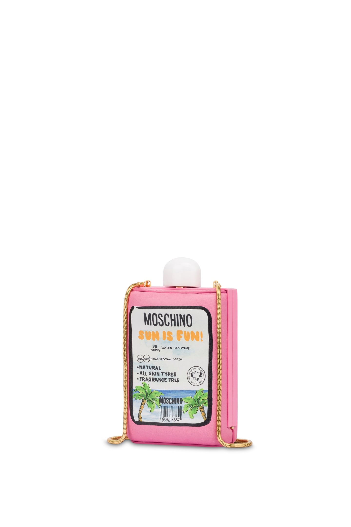 SUNSCREEN BAG IN PADDED NAPPA LEATHER PINK 4