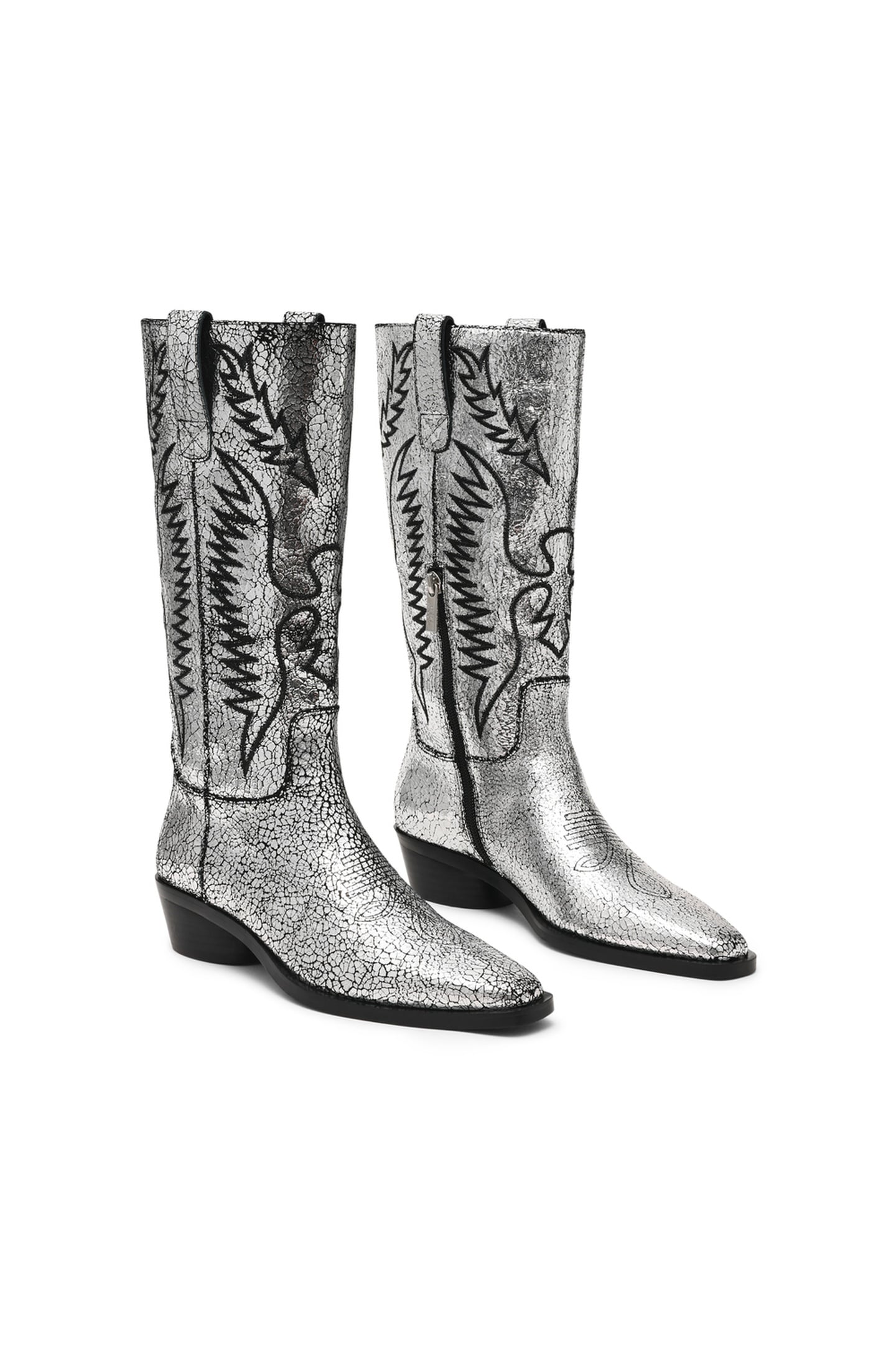 TREVI BOOTS SILVER LEATHER 3