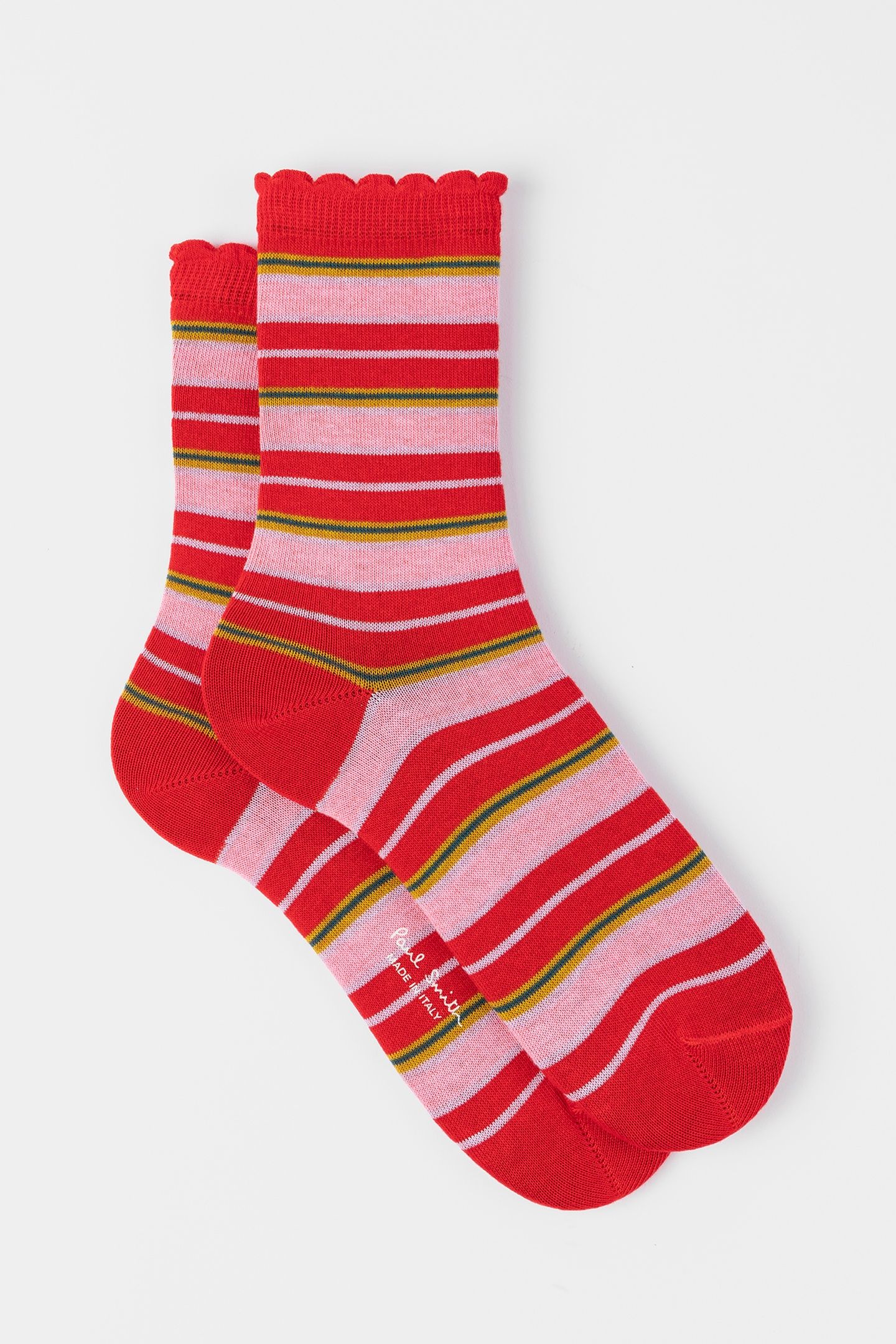 WOMEN SOCK EMILIA STRIPE RED 6