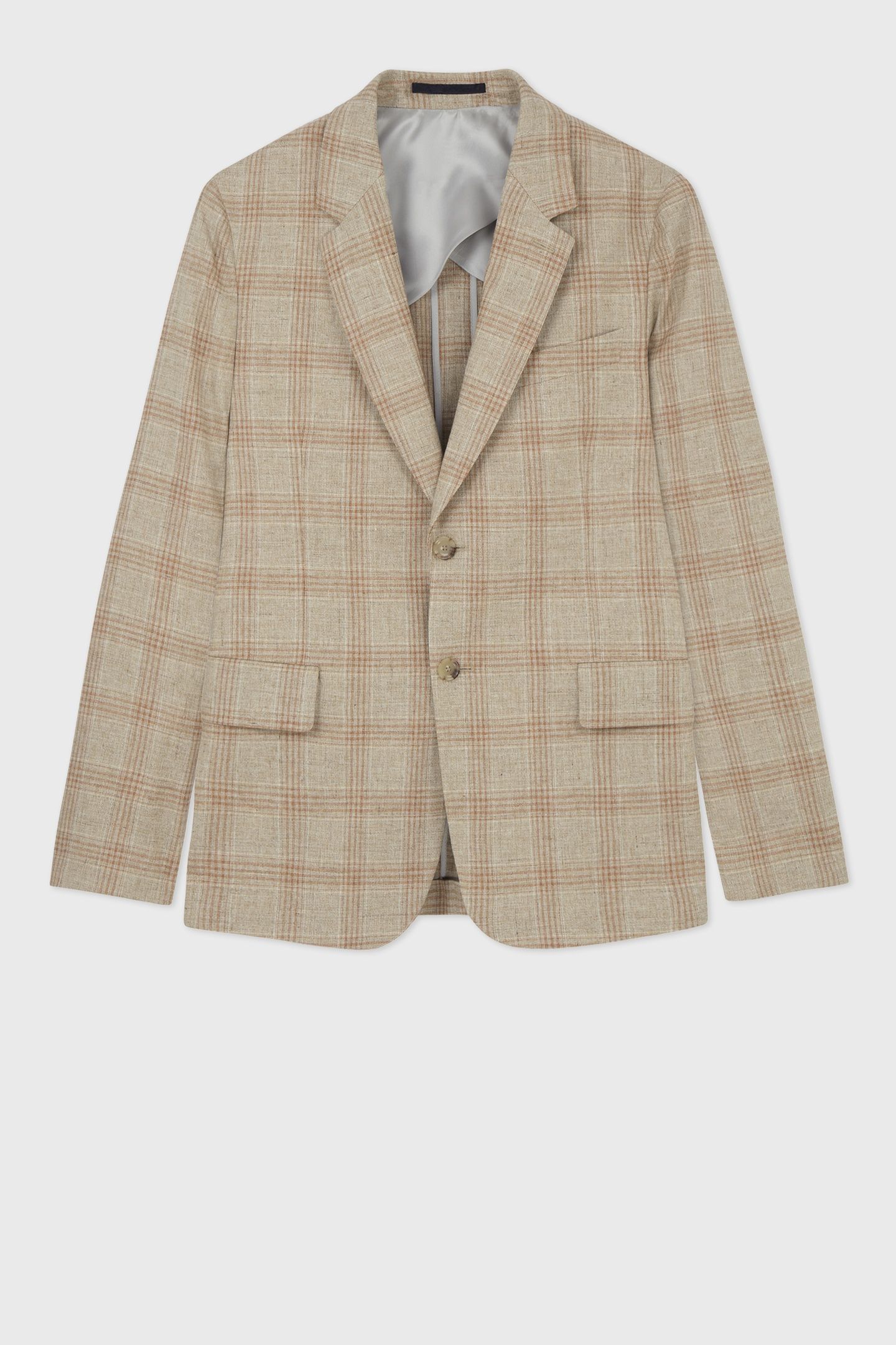 MENS 2 BUTTON JACKET LIGHT BEIGE 4