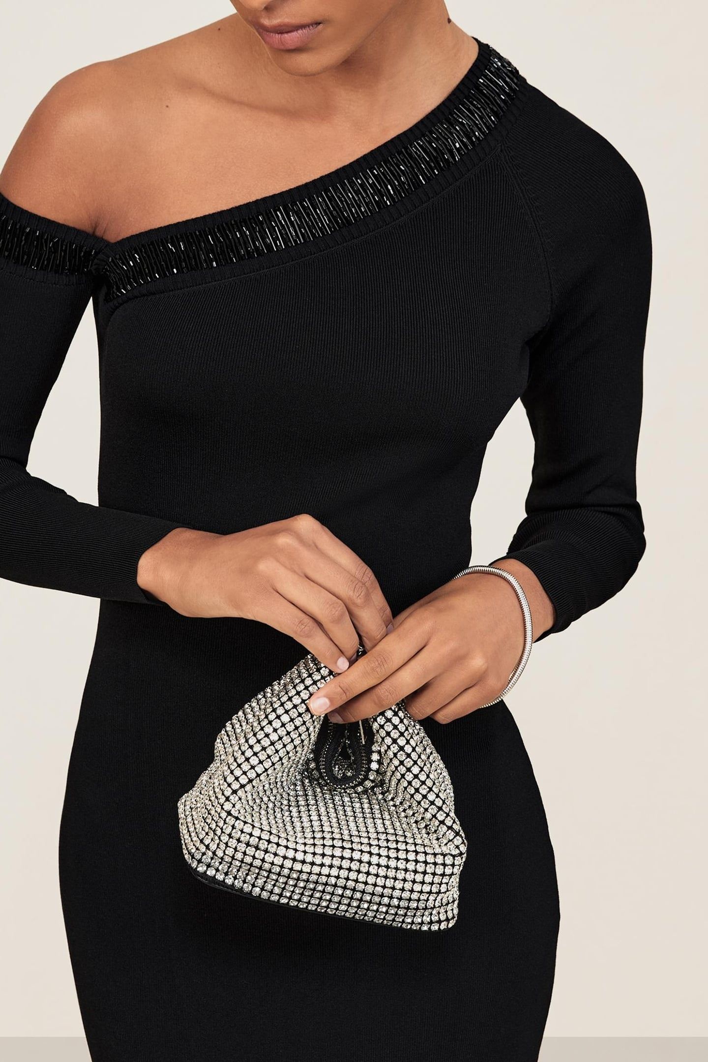 KNITTED MIDI DRESS BLACK 6