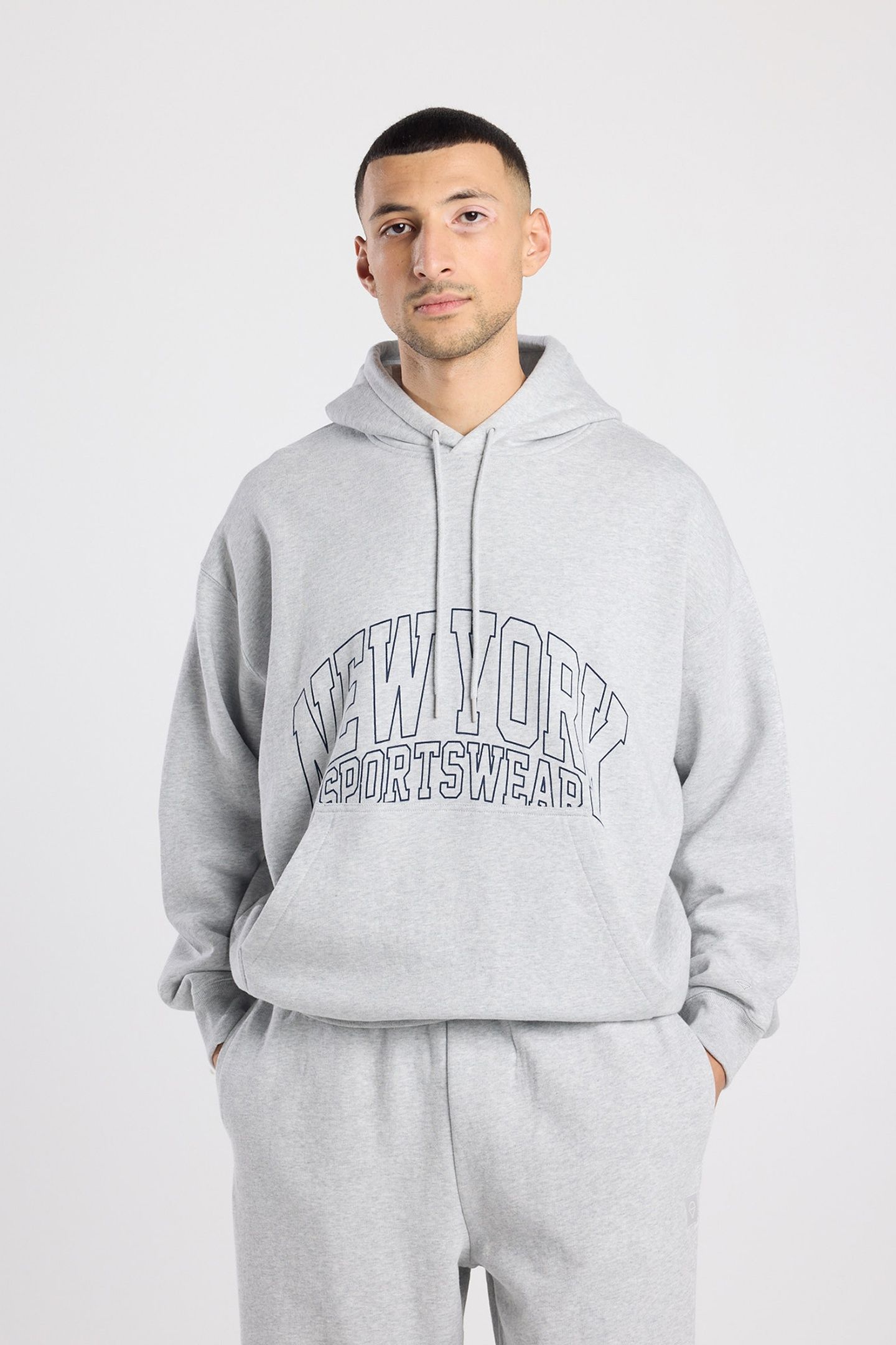 SKIP HOOD LIGHT GREY MELANGE 1