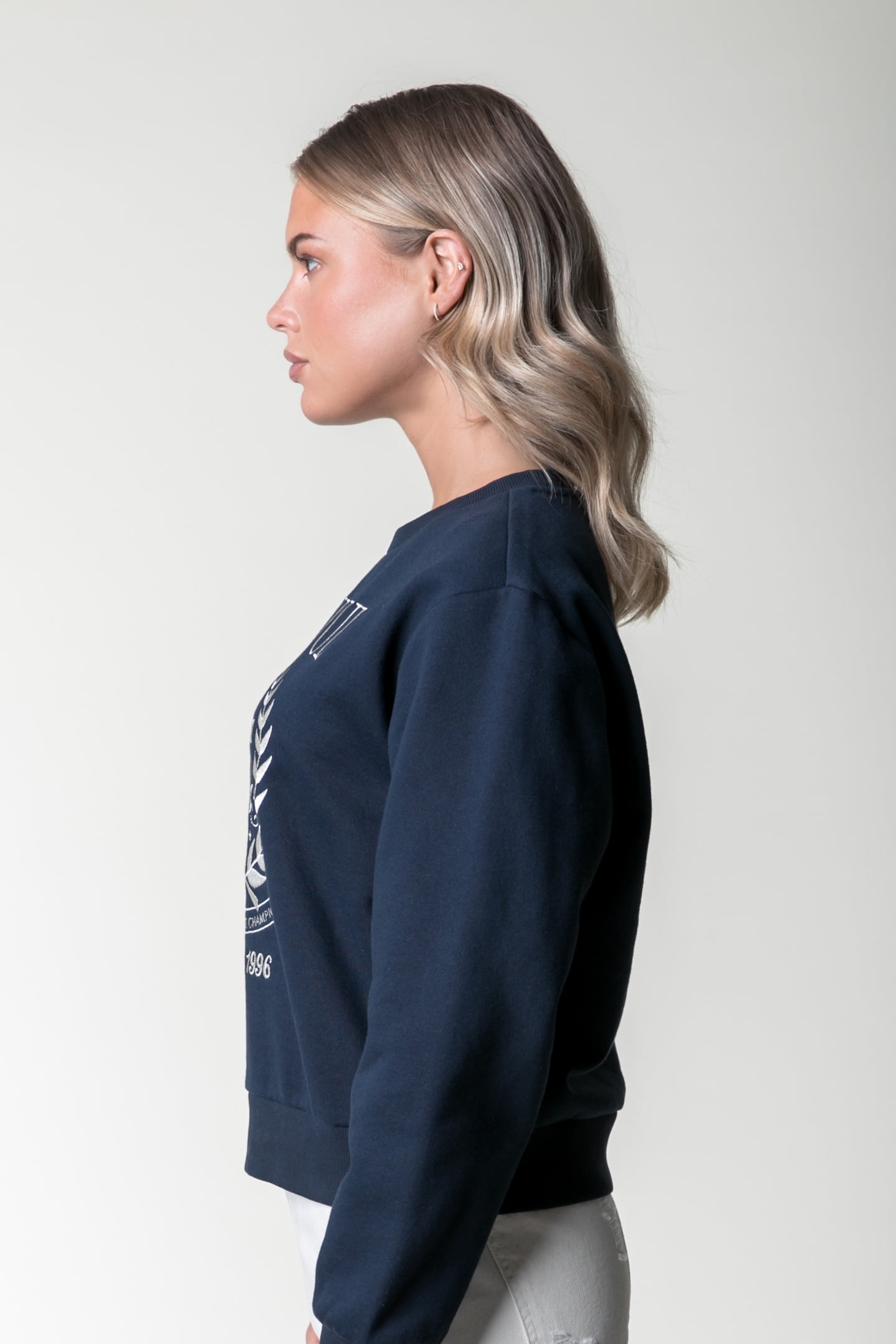 COLLEGE 1986 EMBRO RELAXED SWEAT NAVY 4