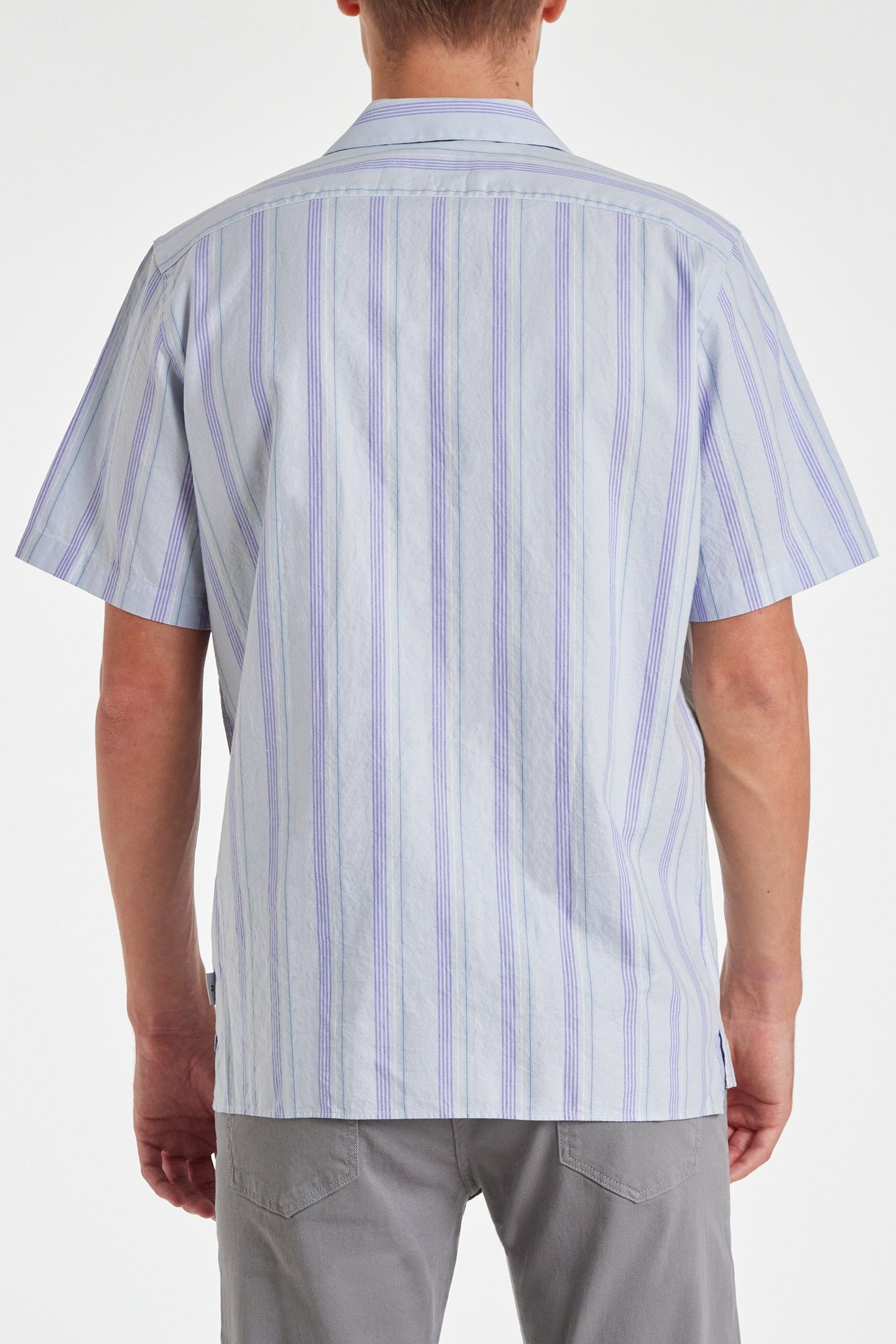 MENS SS CASUAL FIT SHIRT BLUE 2