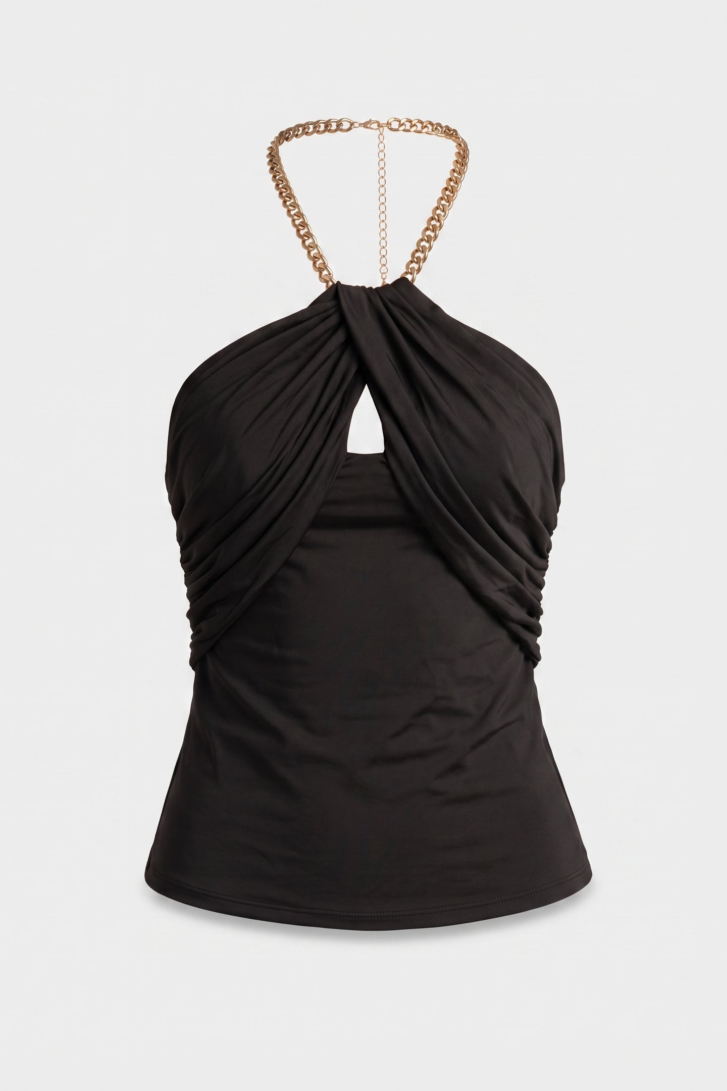 ALVA HALTER NECK CHA JET BLACK A996 3